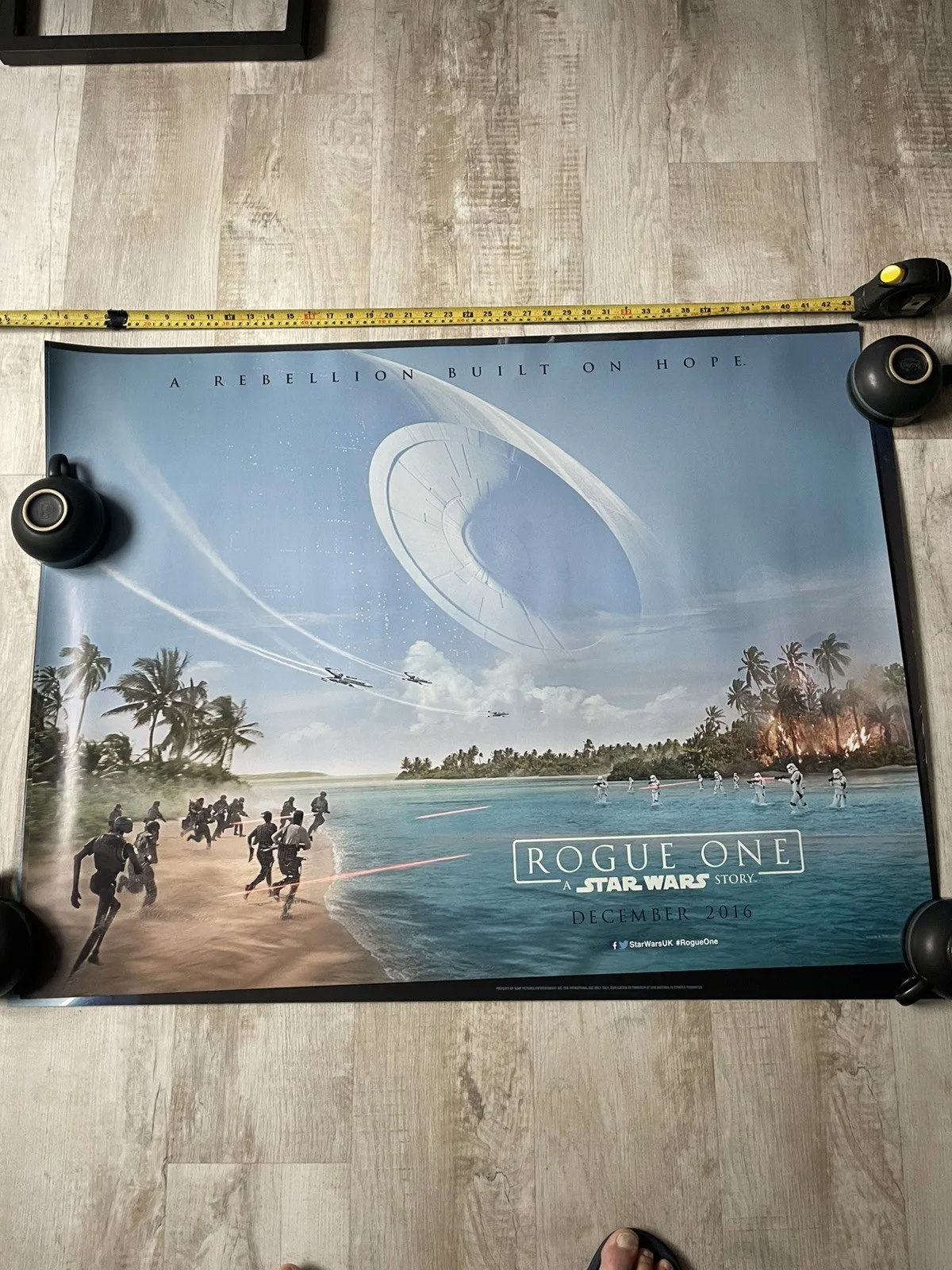 Rogue One A Star Wars Story Original Movie Cinema Poster TEASER 2016, изображение 2