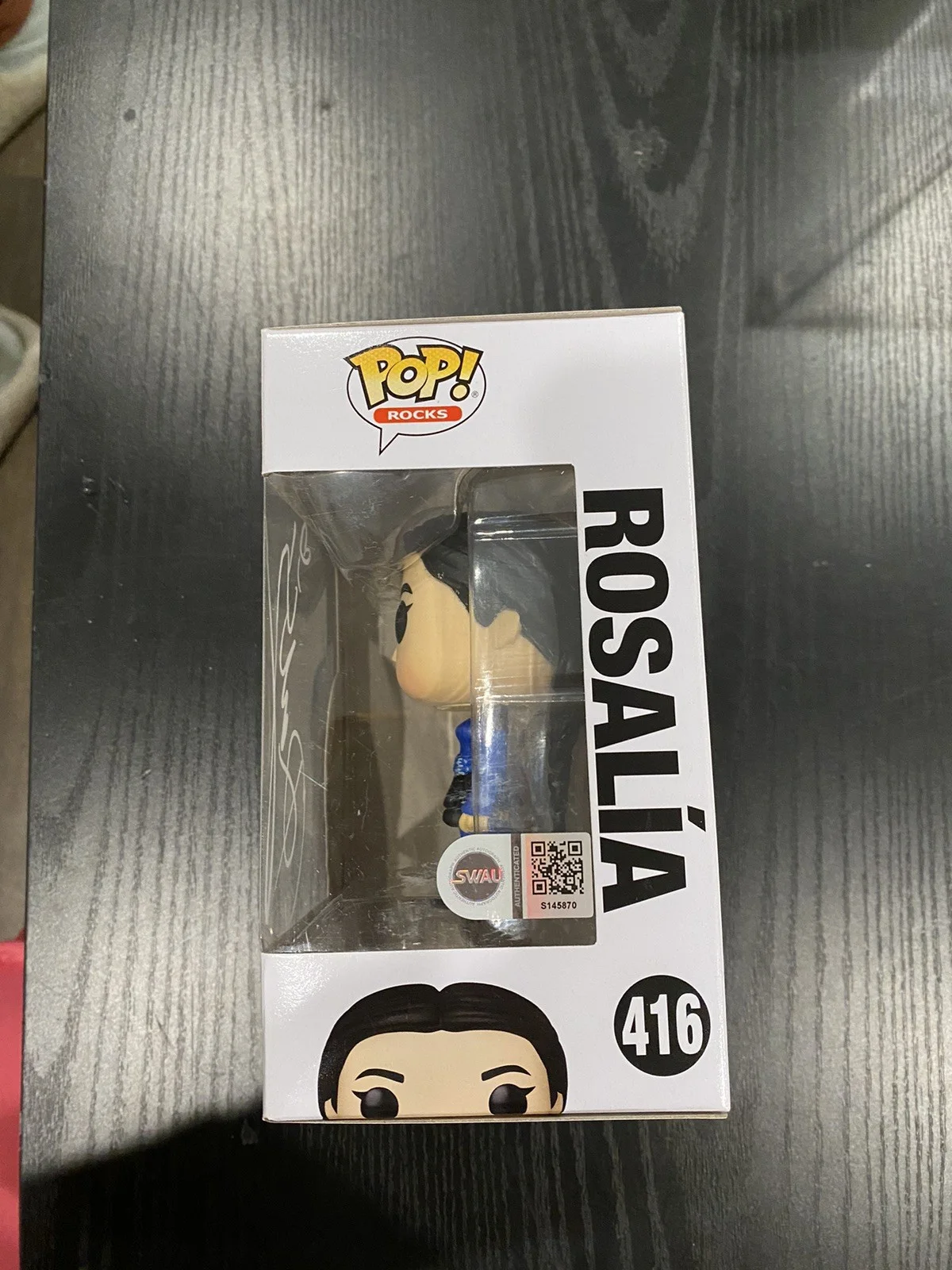 Rosalia — Rosalia Signed Blue Suit Funko 416 Latina Singer SWAU Authenticated RARE, изображение 2