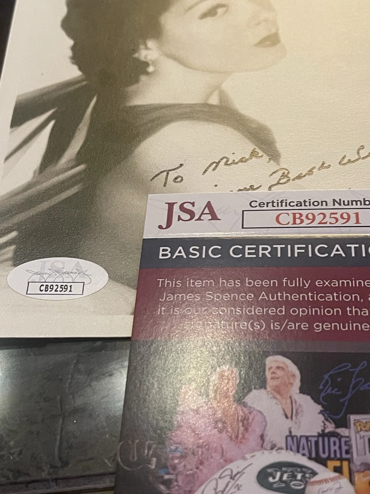 JSA COA KATHRYN GRAYSON SIGNED SMALL PHOTO RARE, image 3