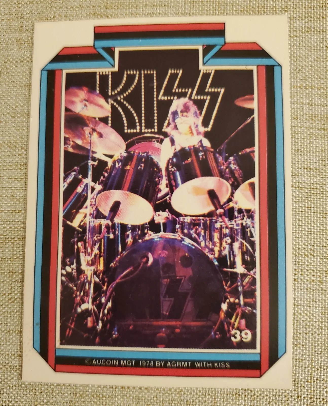 Peter Criss Signed 8x10 Kiss Photo, image 2