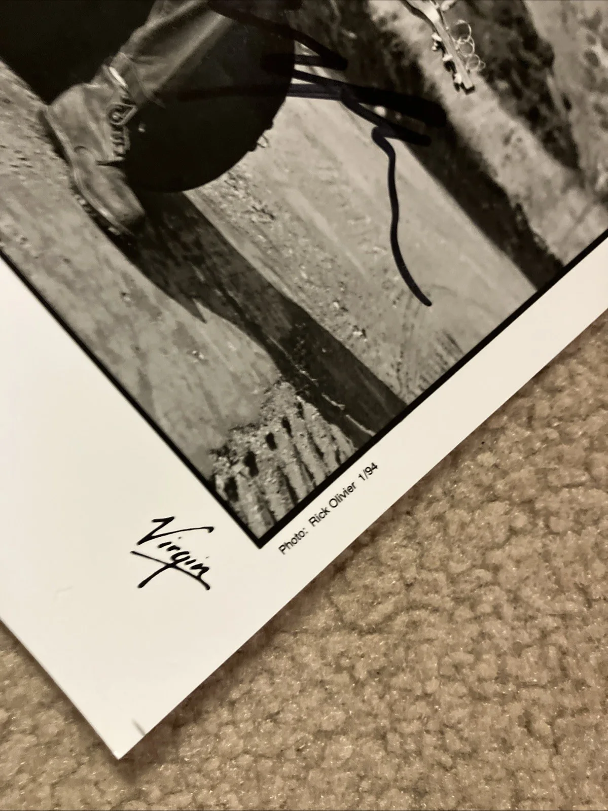 BEN HARPER RARE PHOTO 1994 Promo Press GLOSSY VIRGIN *Autographed* Signed RARE, image 3