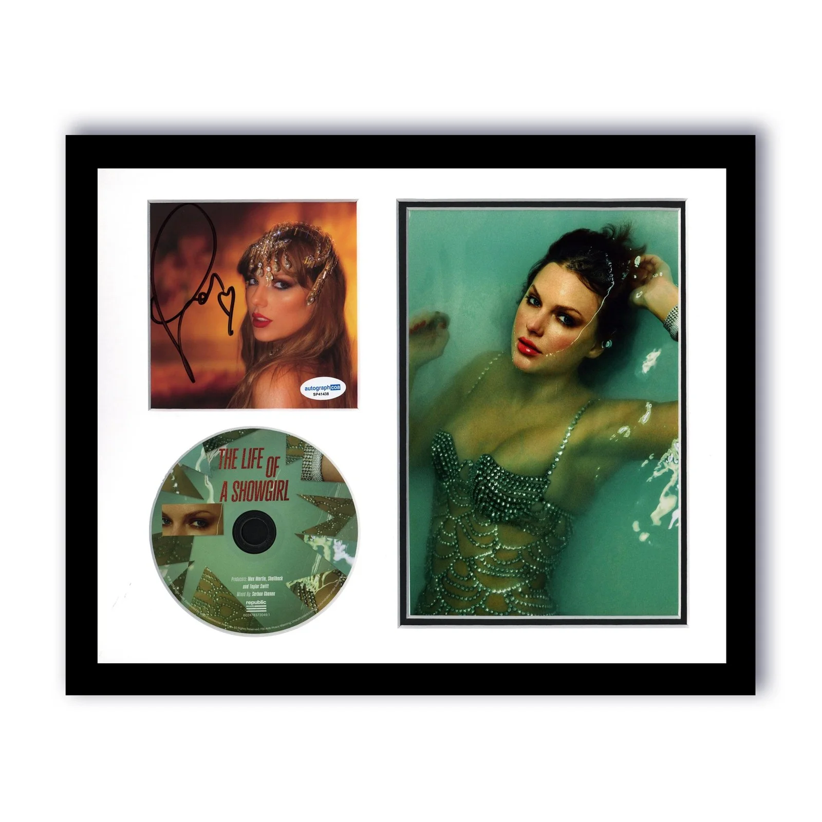 Taylor Swift — Taylor Swift "Life of a Showgirl" AUTOGRAPH Signed Framed 11x14 Display F ACOA