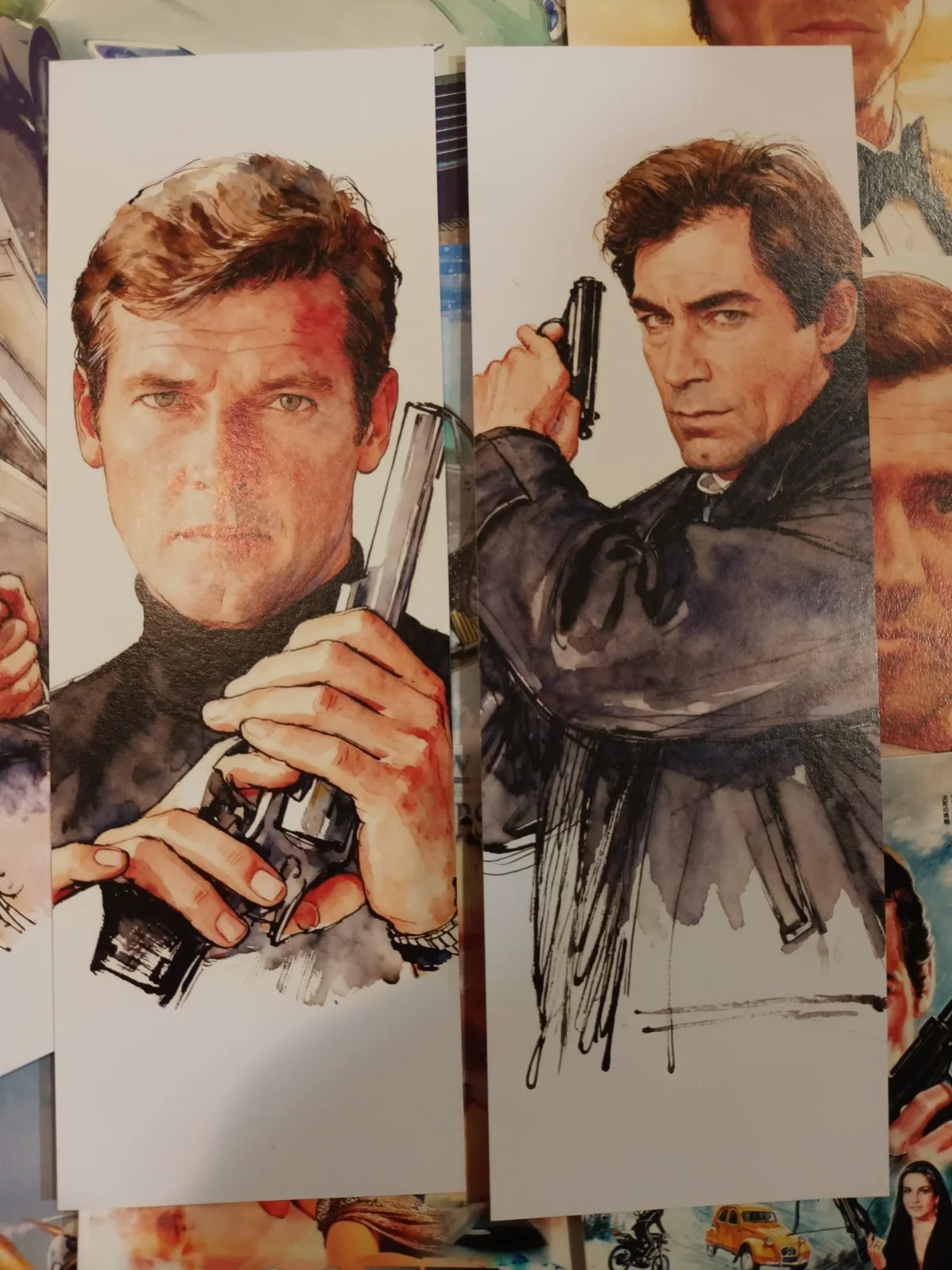 James Bond-007. 20 unoffical matt finish 6x4ins Art Cards & 10 art bookmarkers, изображение 3