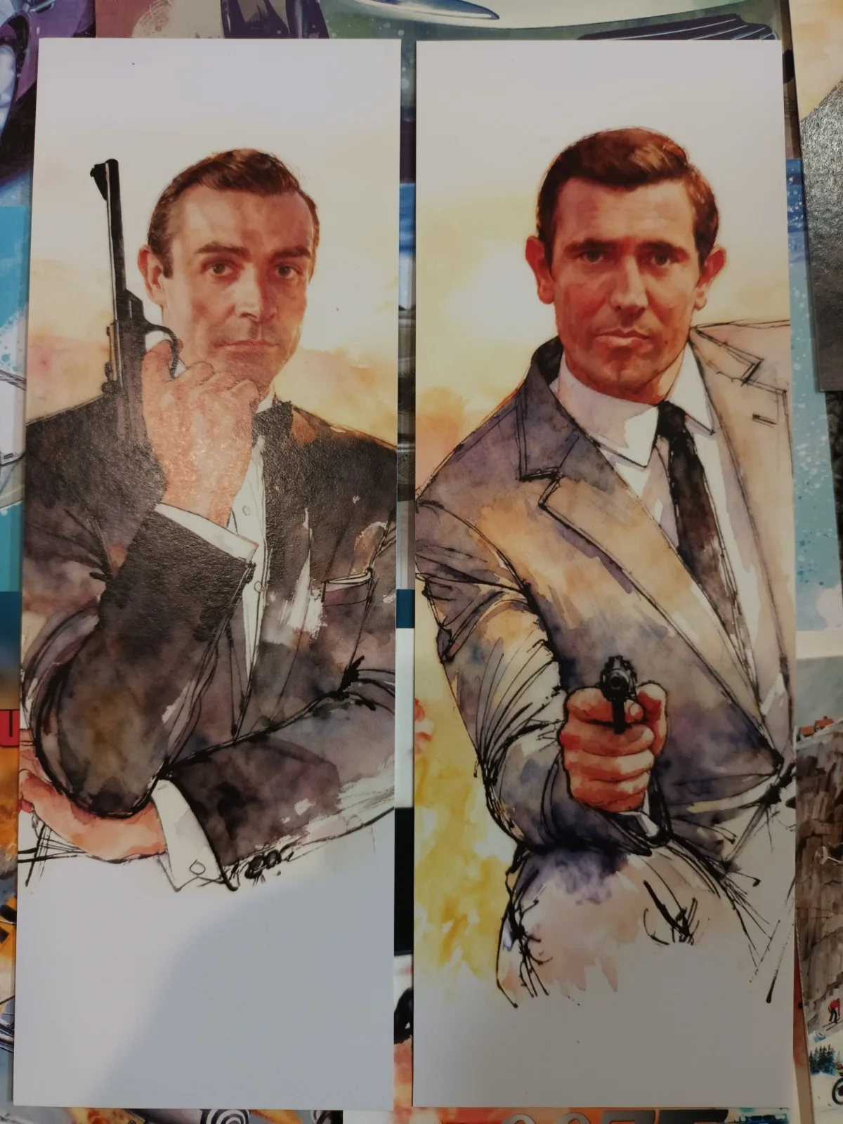 James Bond-007. 20 unoffical matt finish 6x4ins Art Cards & 10 art bookmarkers, изображение 4