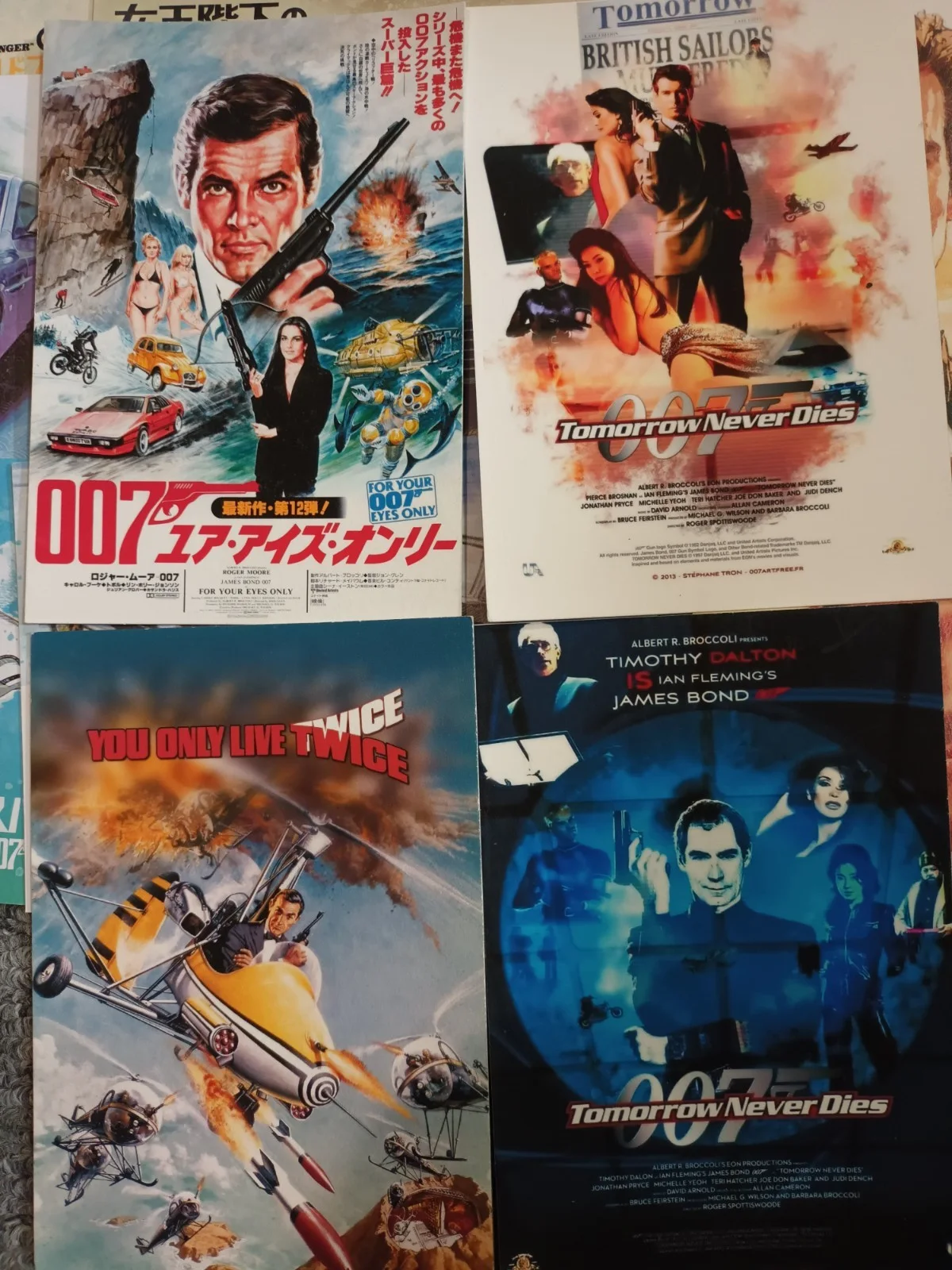 James Bond-007. 20 unoffical matt finish 6x4ins Art Cards & 10 art bookmarkers, изображение 5