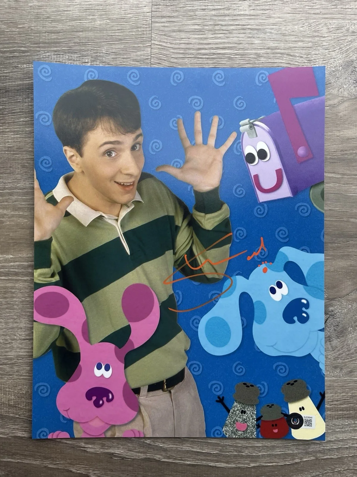 Steve Burns — Steve Burns Signed Blues Clues 11x14 Photo Beckett COA Nickelodeon, image 2