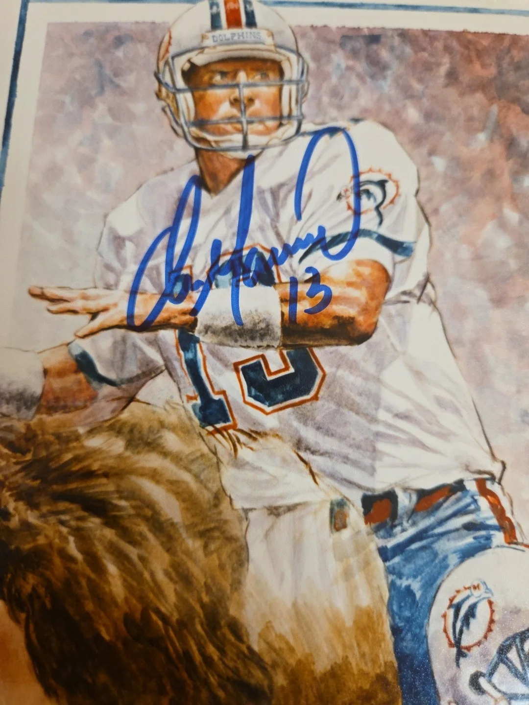 Dan Marino Signed W/ COA Miami Dolphins Petronella Limited Edition NFL HOF Auto, изображение 4