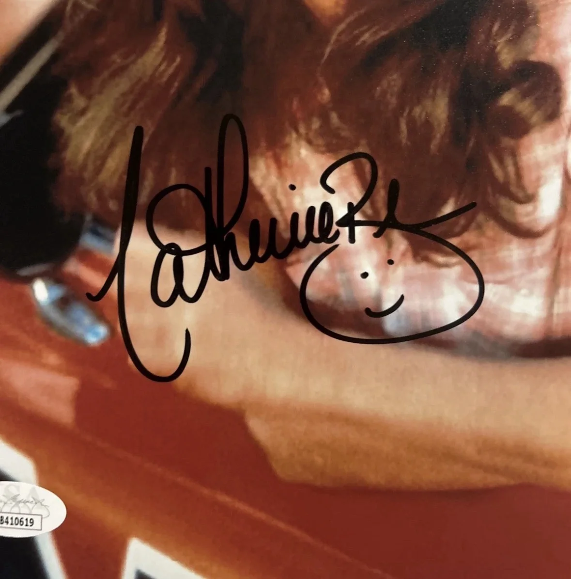 CATHERINE BACH — CATHERINE BACH Signed 8x10 Photo THE DUKES OF HAZZARD DAISY DUKE W/ COA JSA, изображение 2