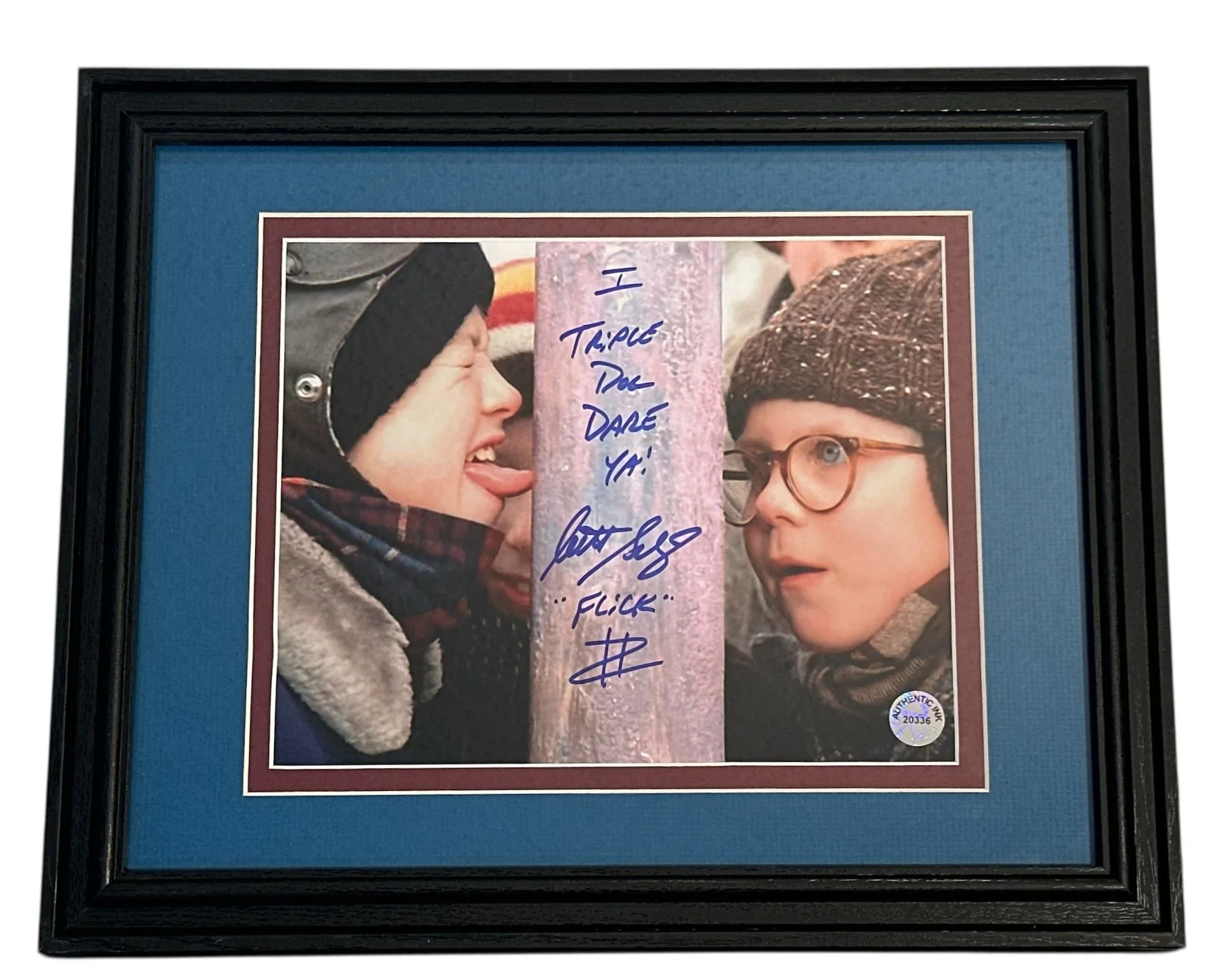 Scott Schwartz — Scott Schwartz Signed A Christmas Story 8x10 Photo Inscribed Flick Authentic Ink