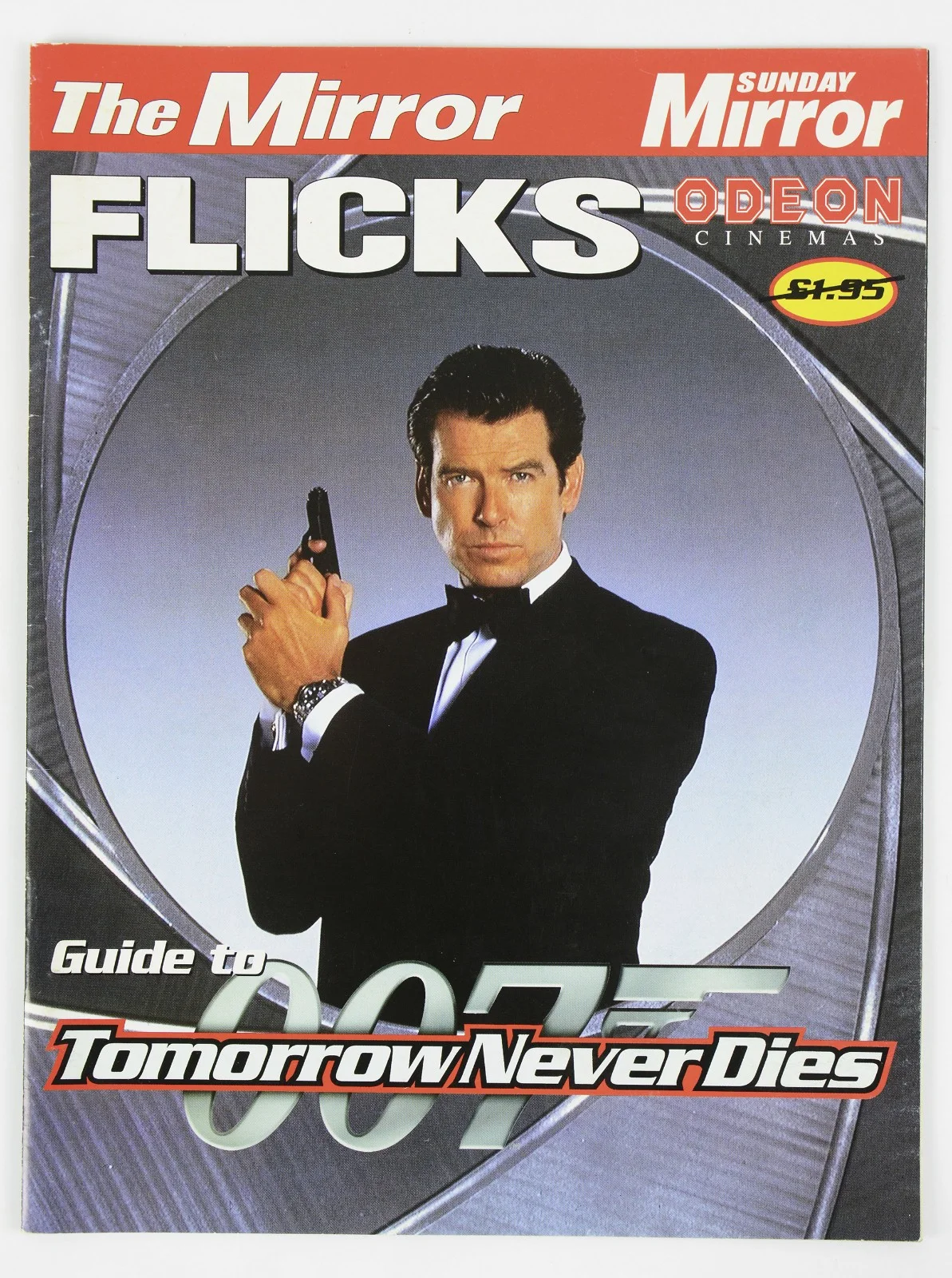 James Bond Tomorrow Never Dies 1997 Flicks Movie Magazine With Poster Promotion, изображение 2