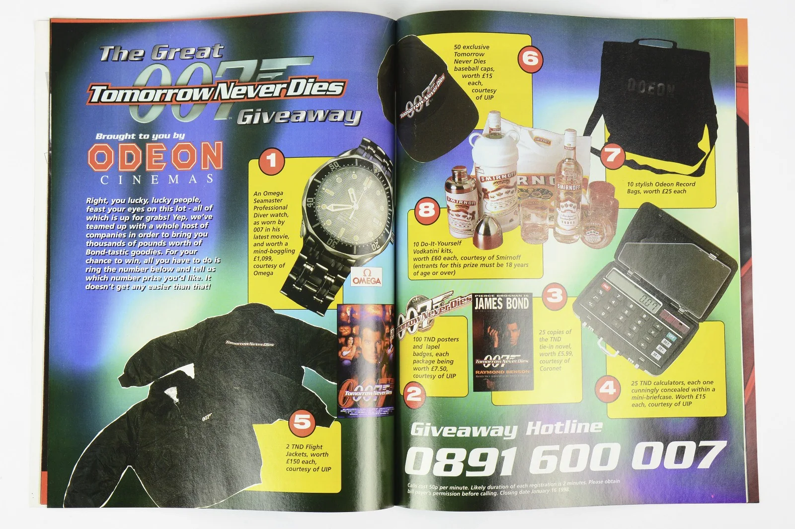 James Bond Tomorrow Never Dies 1997 Flicks Movie Magazine With Poster Promotion, изображение 5