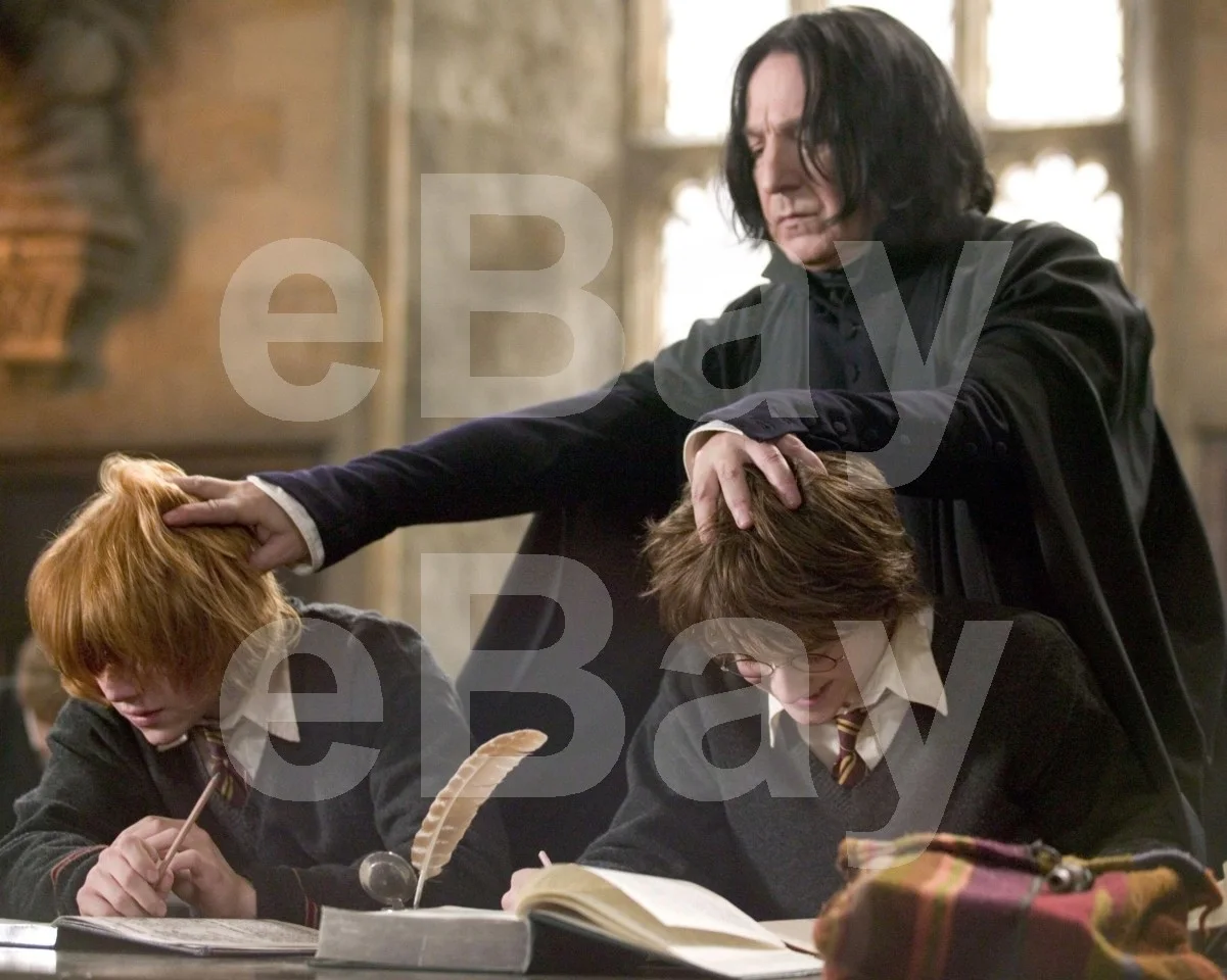 Harry Potter Goblet of Fire (2005) Rupert Grint Alan Rickman 16x12 Photo Poster, изображение 4
