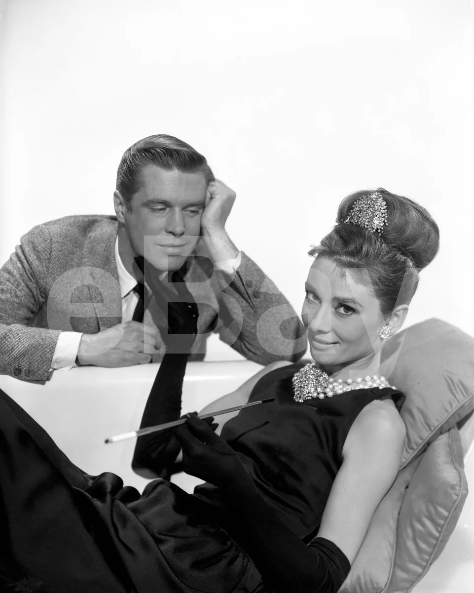 Breakfast at Tiffany's (1961) Audrey Hepburn, George Peppard 16x12 Photo Poster, изображение 4