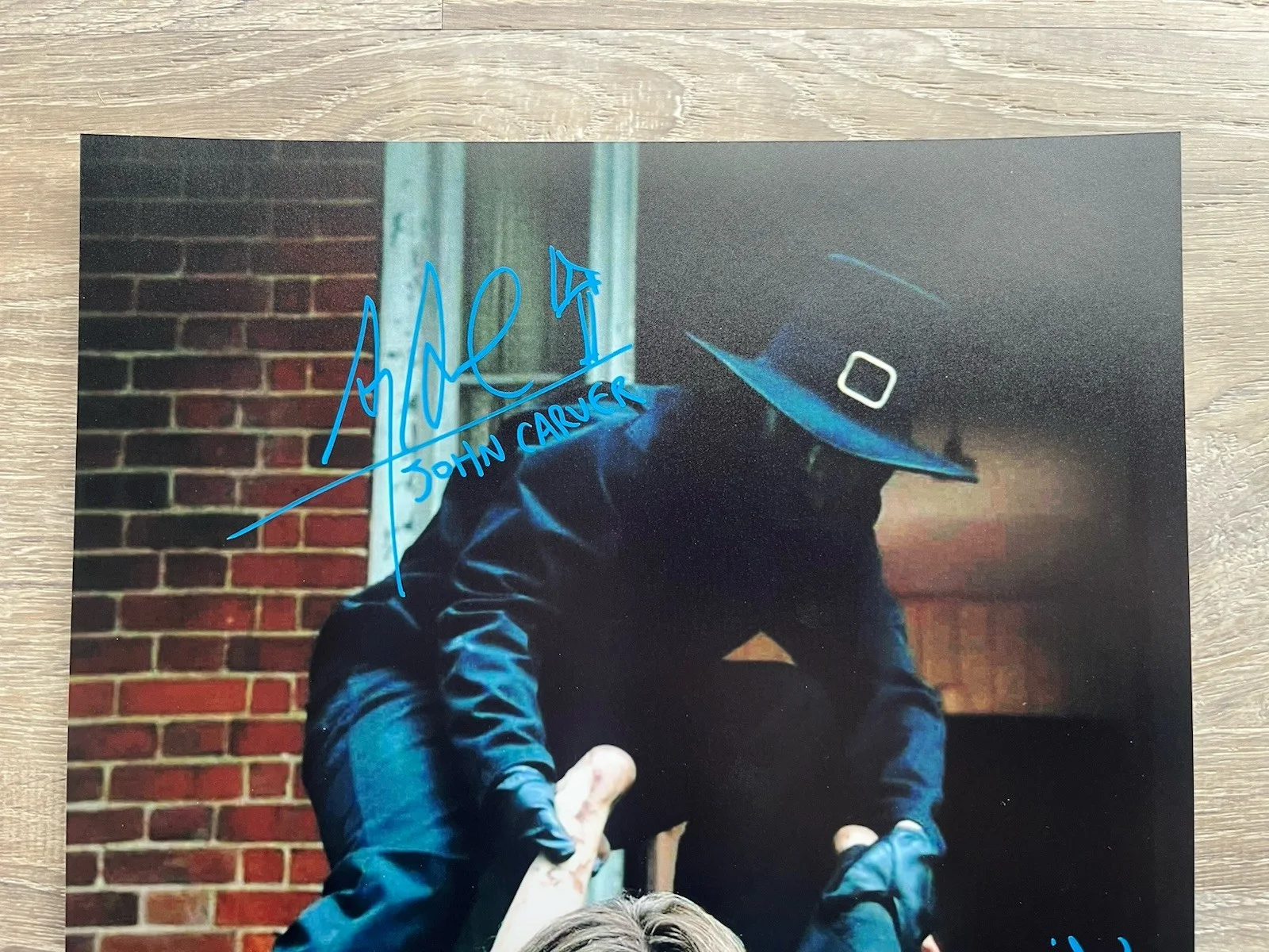 Karen Cliche Alex Armbruster Signed Thanksgiving 11x14 Photo JSA COA John Carver, изображение 3