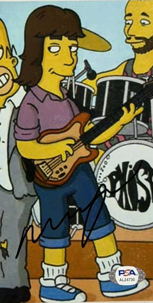 Trey Anastasio, Mike Gordon — Trey Anastasio & Mike Gordon Signed 8x10 Photo Simpsons Phish PSA DNA COA AL2473, image 5