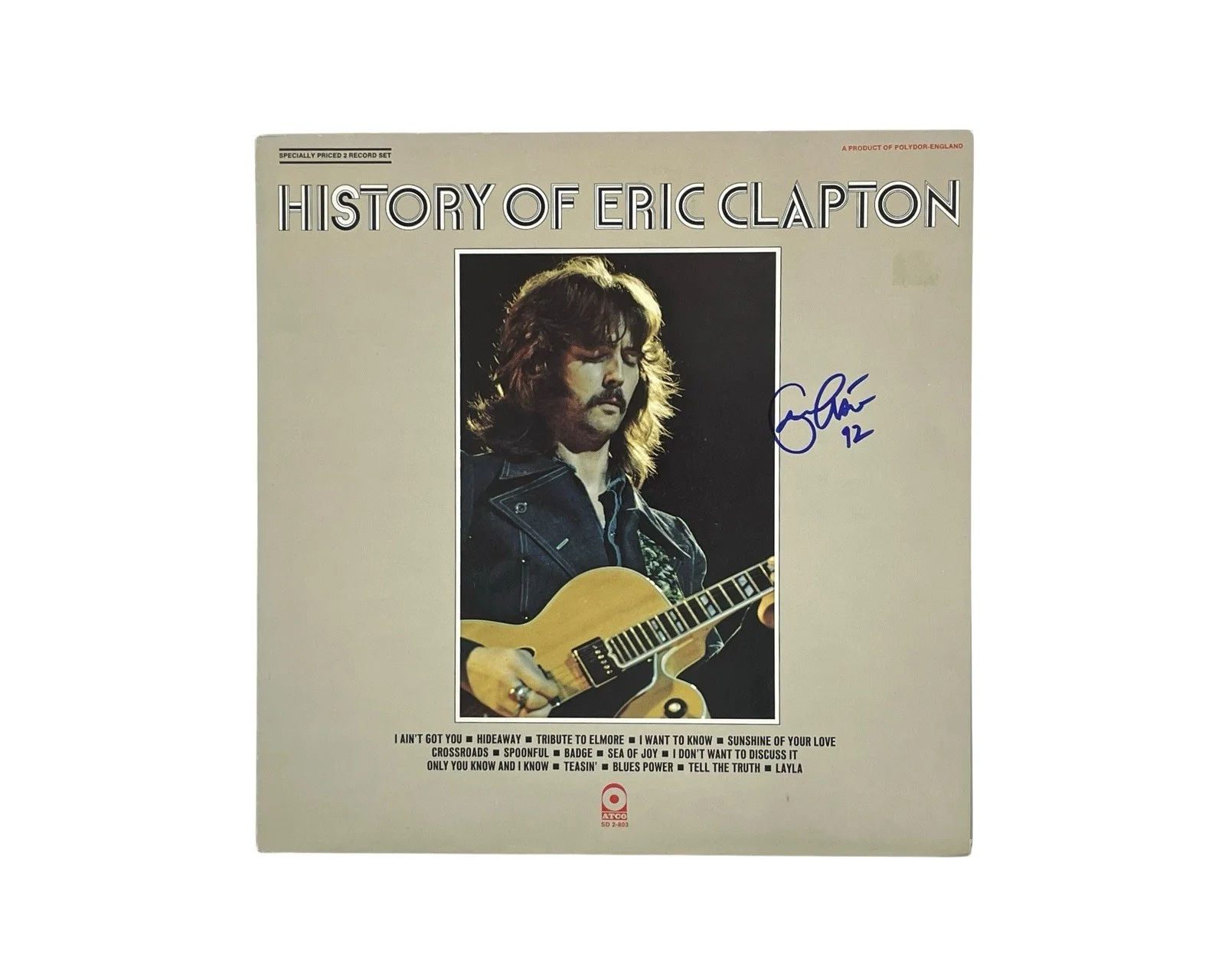 The Story of Eric Clapton Rare Autographed Hand Signed Vinyl Album Record COA 🎸, изображение 2