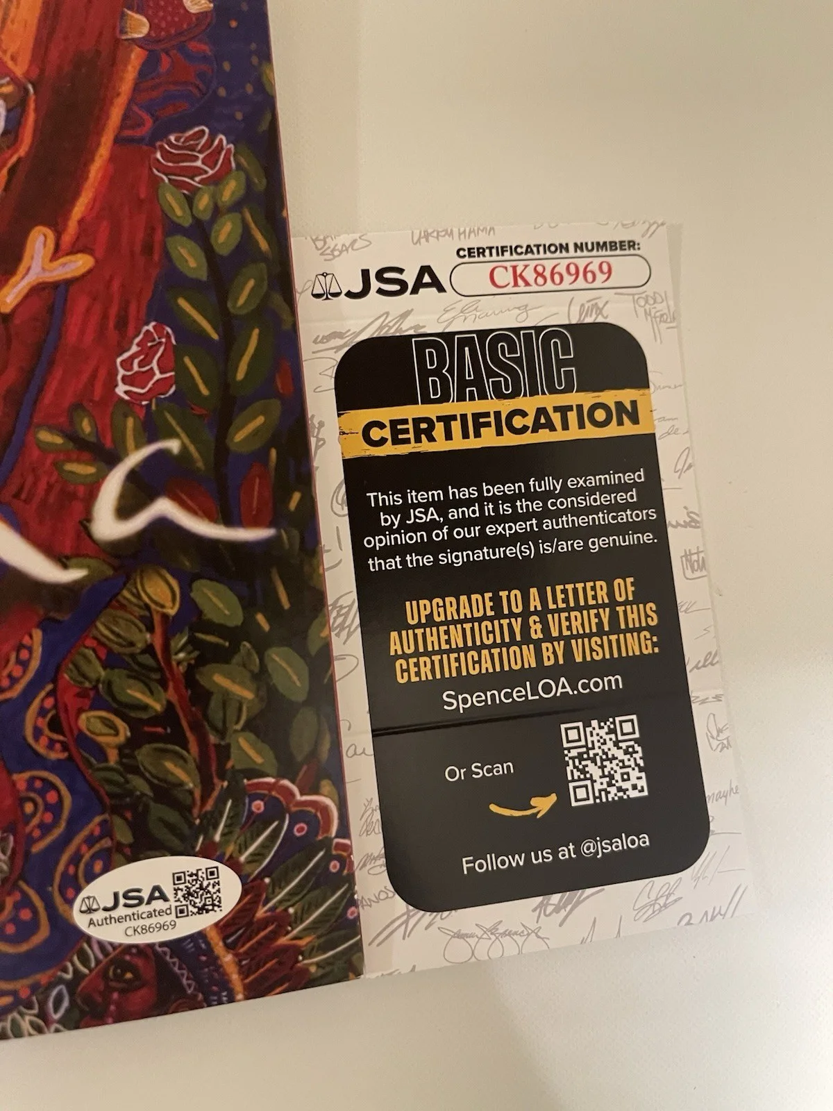Carlos Santana Signed SUPERNATURAL Vinyl JSA COA Autographed Auto IP b, изображение 3