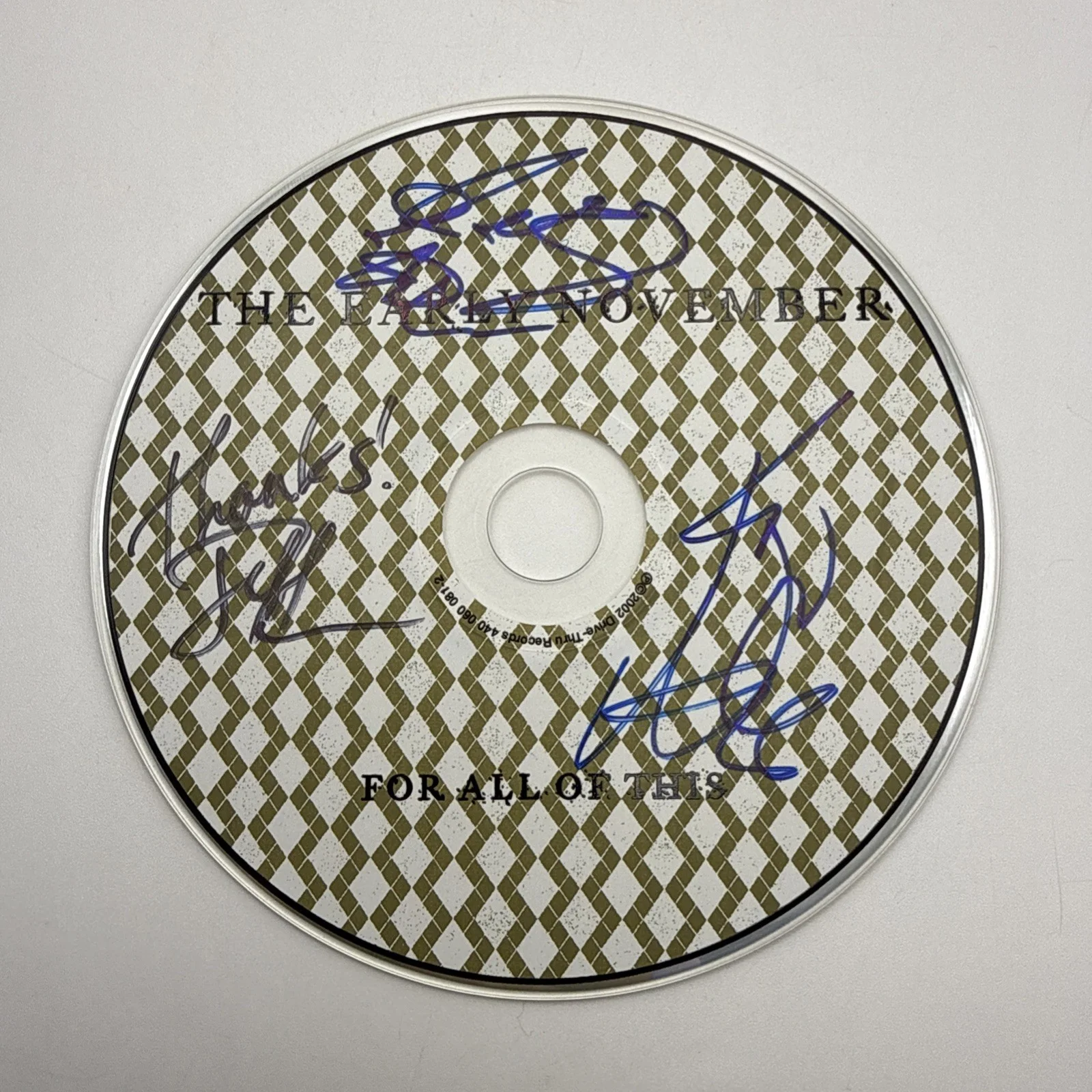 SIGNED The Early November: For All Of This CD Autographed CD & Booklet Only, image 4