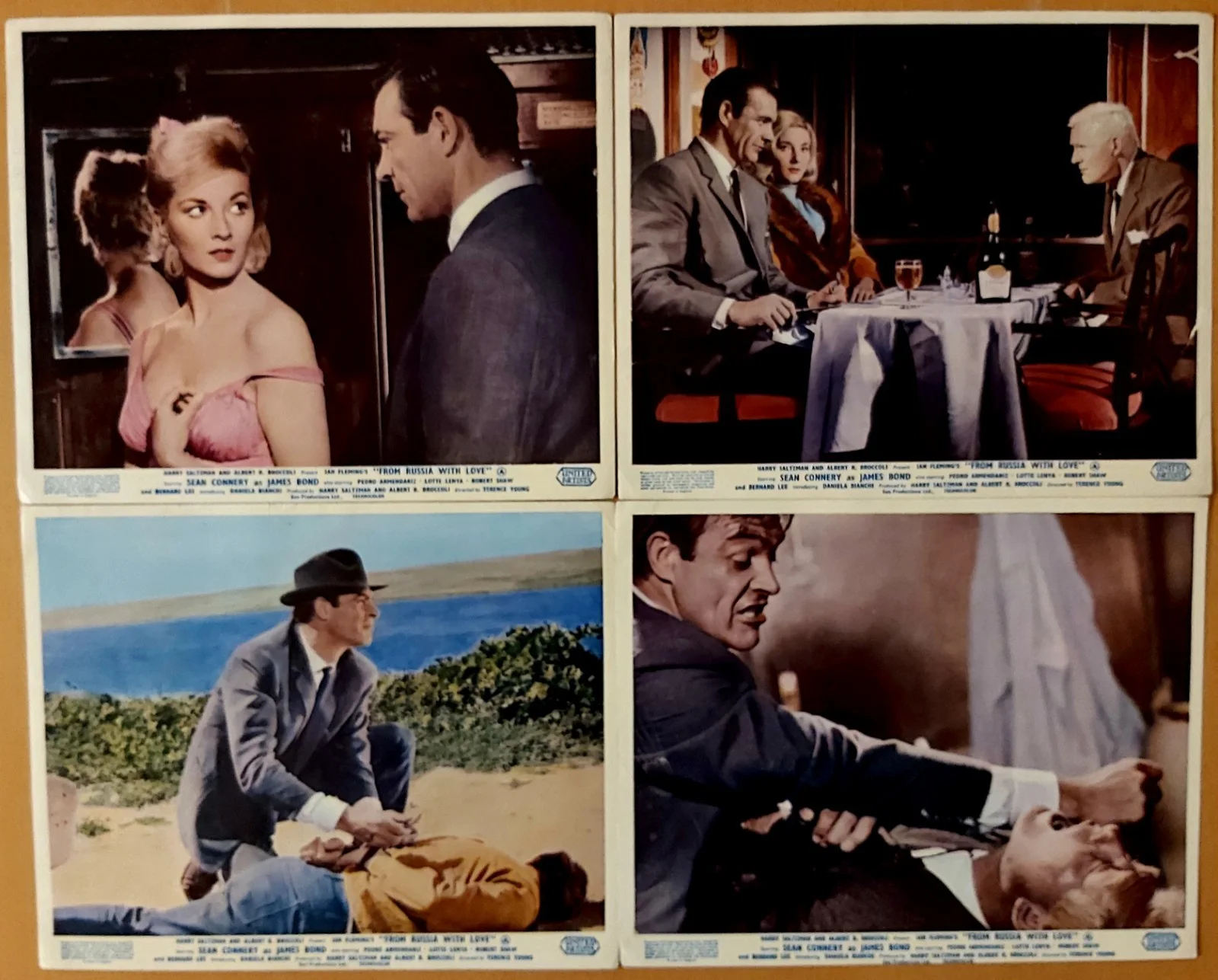 JAMES BOND FROM RUSSIA WITH LOVE 1963 ORIGINAL LOBBY CARD 10 X 8 " X 8, изображение 2