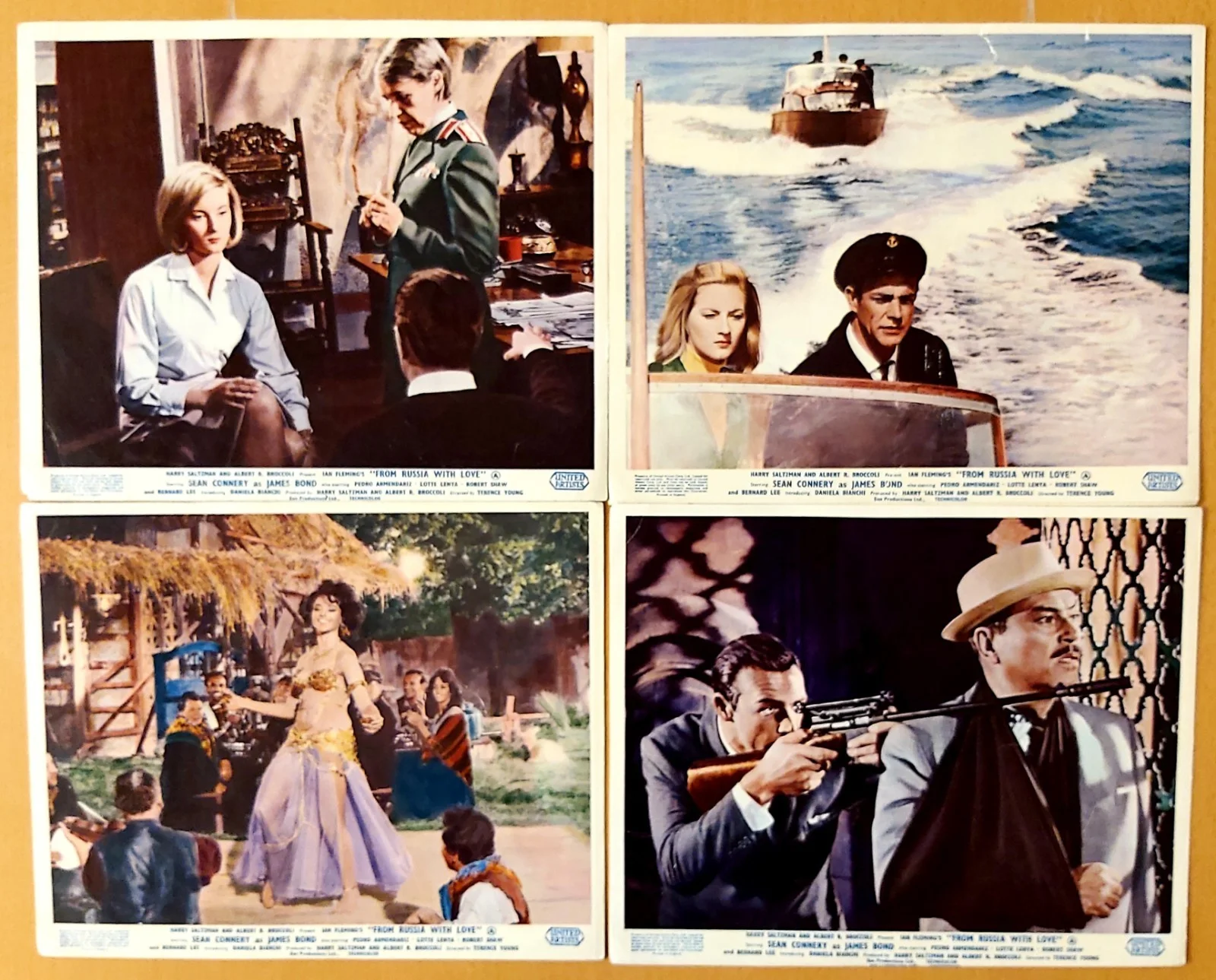 JAMES BOND FROM RUSSIA WITH LOVE 1963 ORIGINAL LOBBY CARD 10 X 8 " X 8, изображение 3