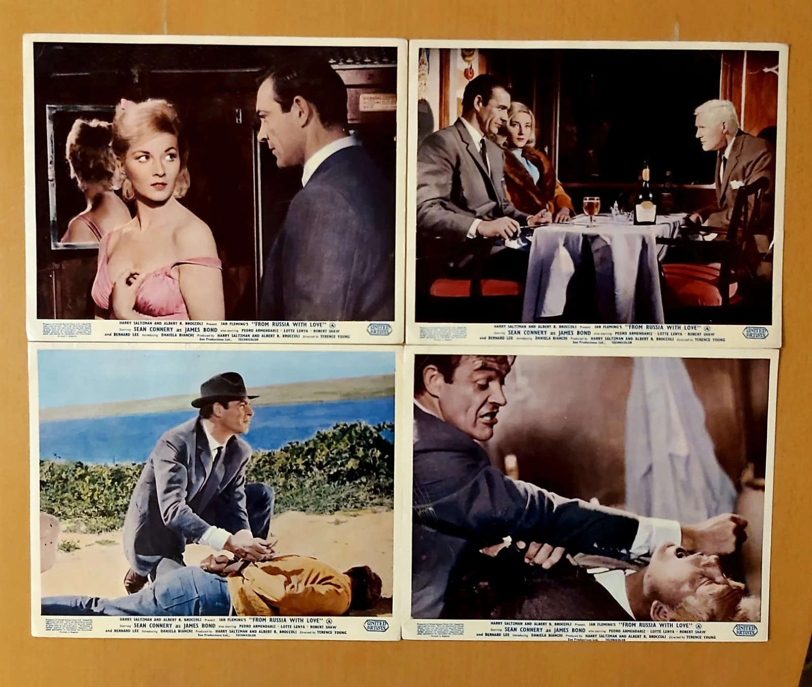 JAMES BOND FROM RUSSIA WITH LOVE 1963 ORIGINAL LOBBY CARD 10 X 8 " X 8, изображение 4