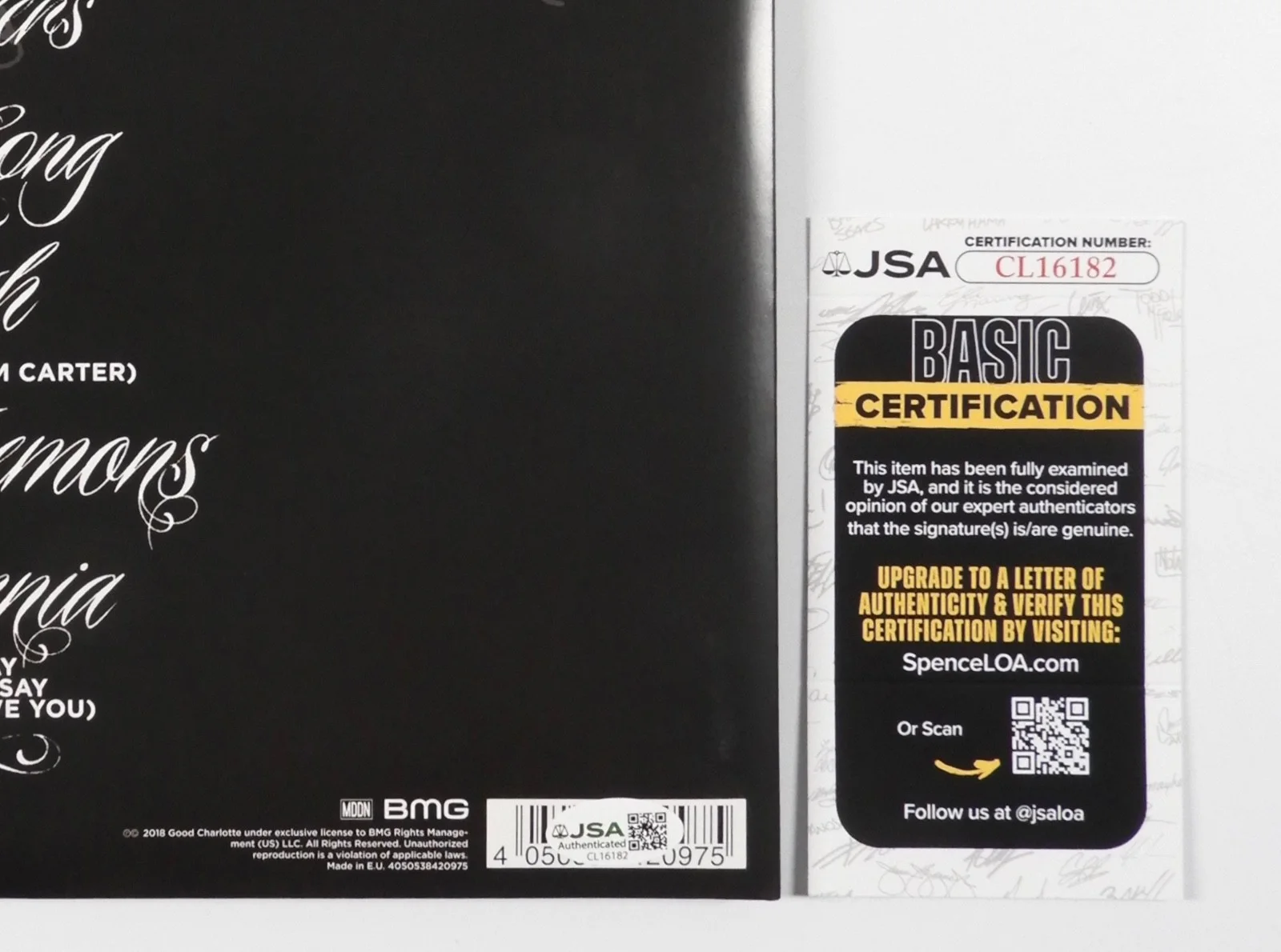 Good Charlotte JSA Signed Autograph Record Album Vinyl Joel Madden Benj Madden, image 3