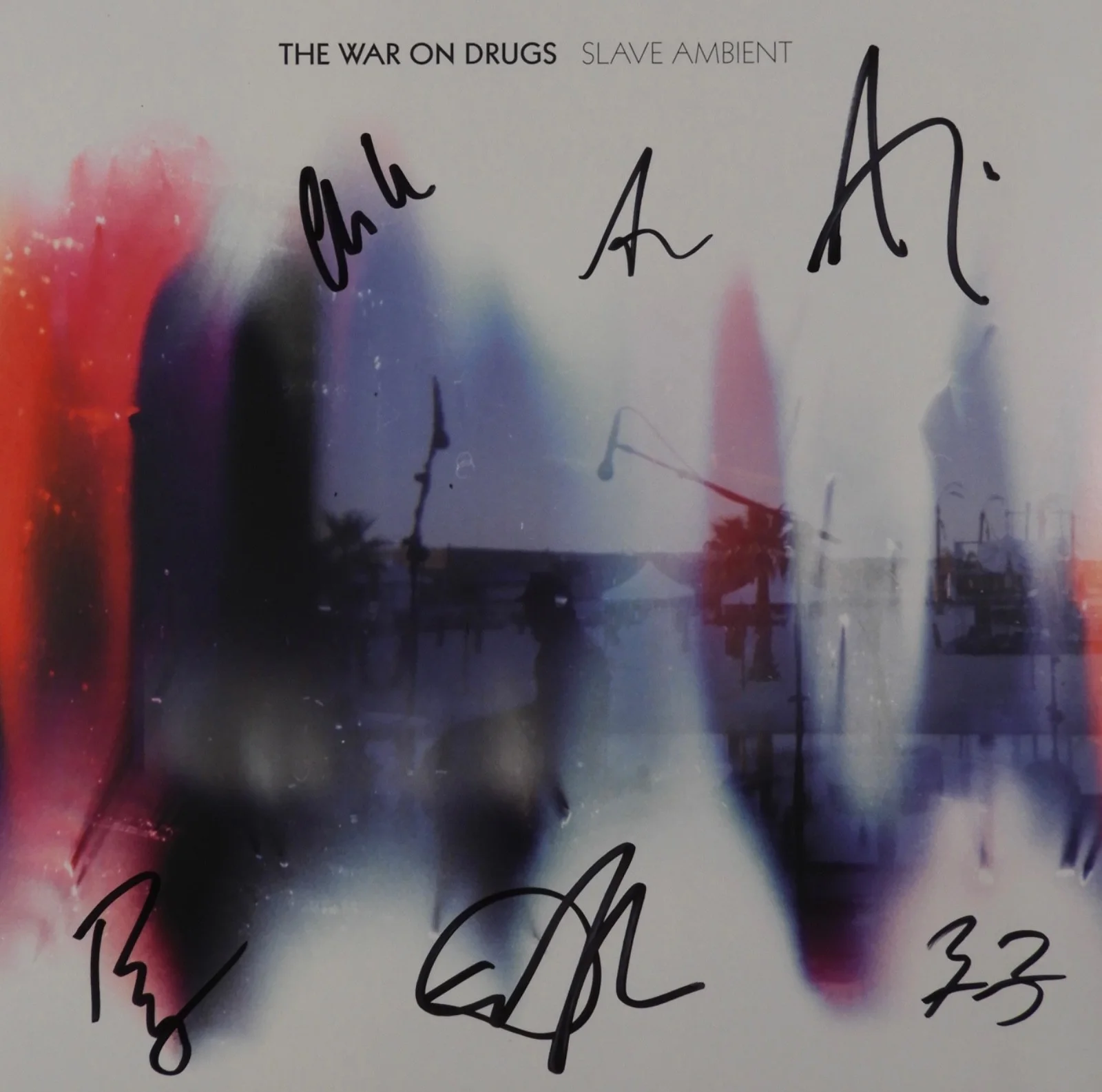 The War On Drugs JSA Signed Autograph Album Record Vinyl Slave Ambient, image 2