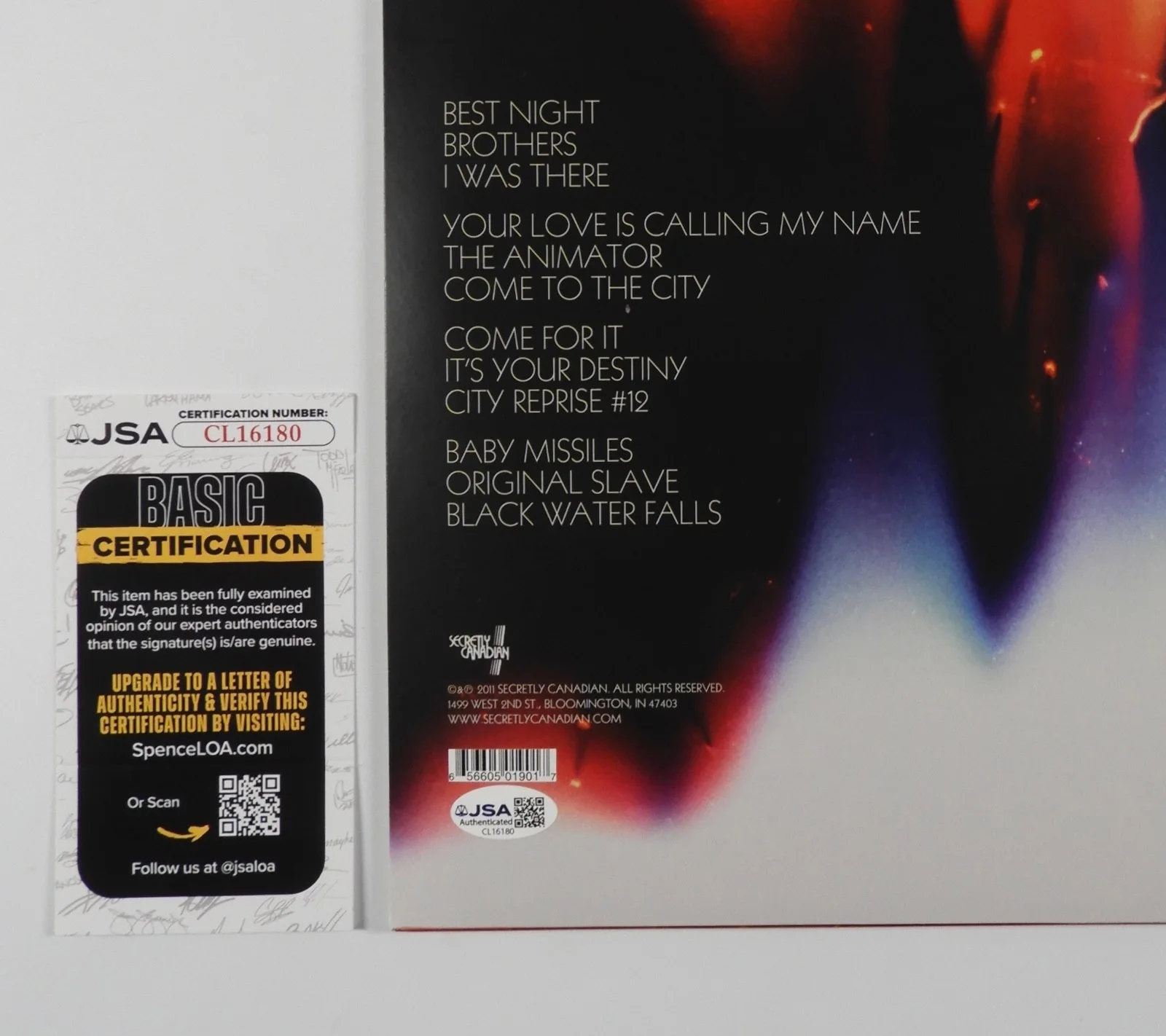 The War On Drugs JSA Signed Autograph Album Record Vinyl Slave Ambient, image 3