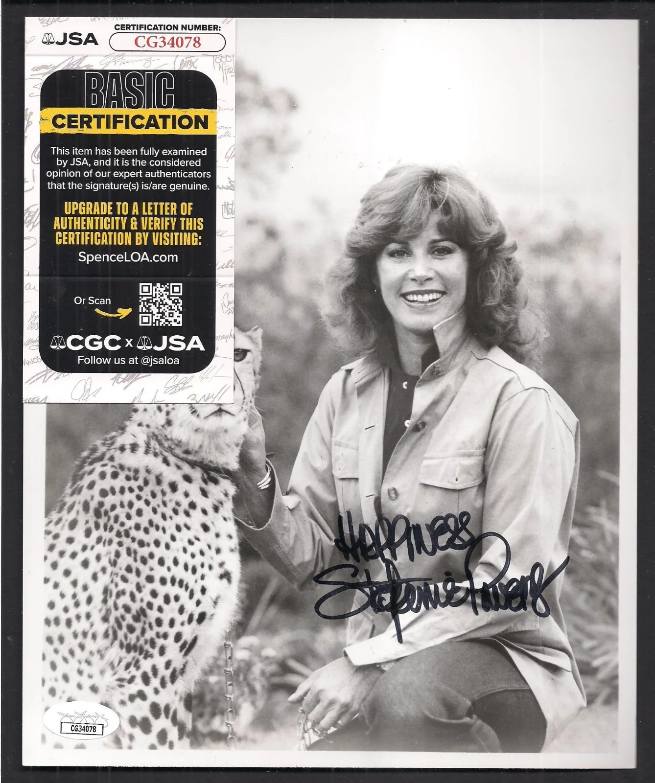 Stefanie Powers — Stefanie Powers Autographed 8x10 Photo-JSA COA-TV Actress Hart to Hart, image 2