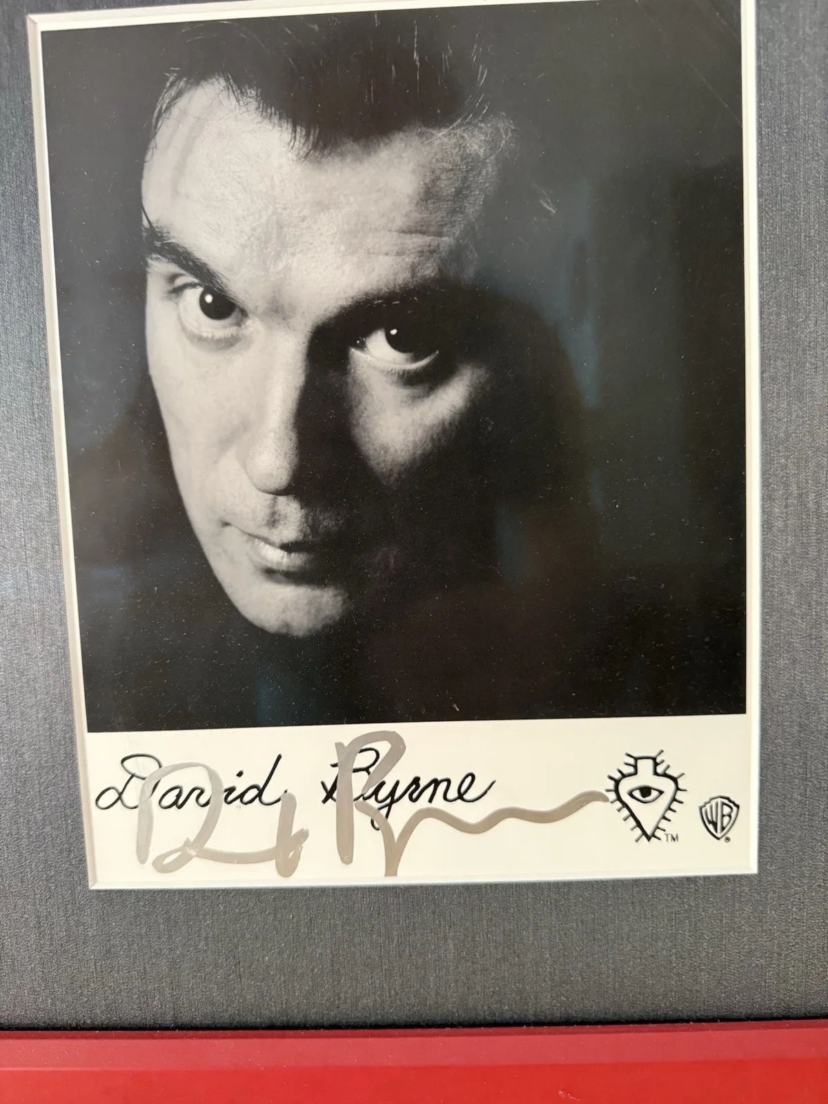 Talking Heads David Byrne Signed Framing, image 2