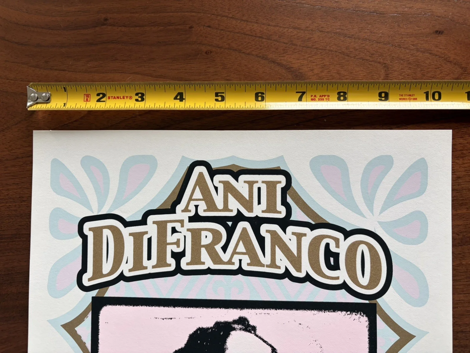 ANI DiFRANCO 2002 concert poster - Hill Auditorium, MI . Mark Arminski signed, image 3
