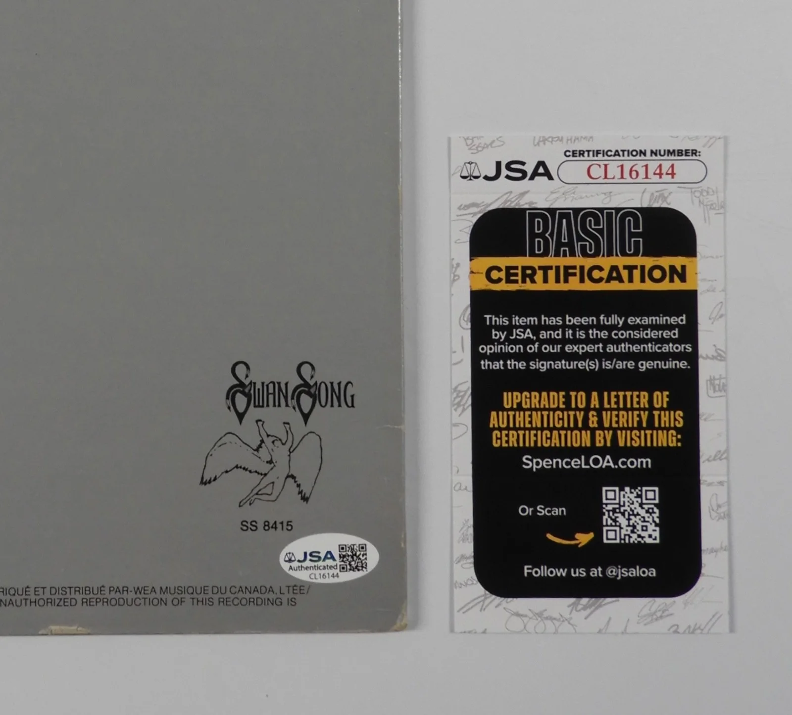 Paul Rodgers Bad Company JSA Signed Autograph Album Record Vinyl, image 3