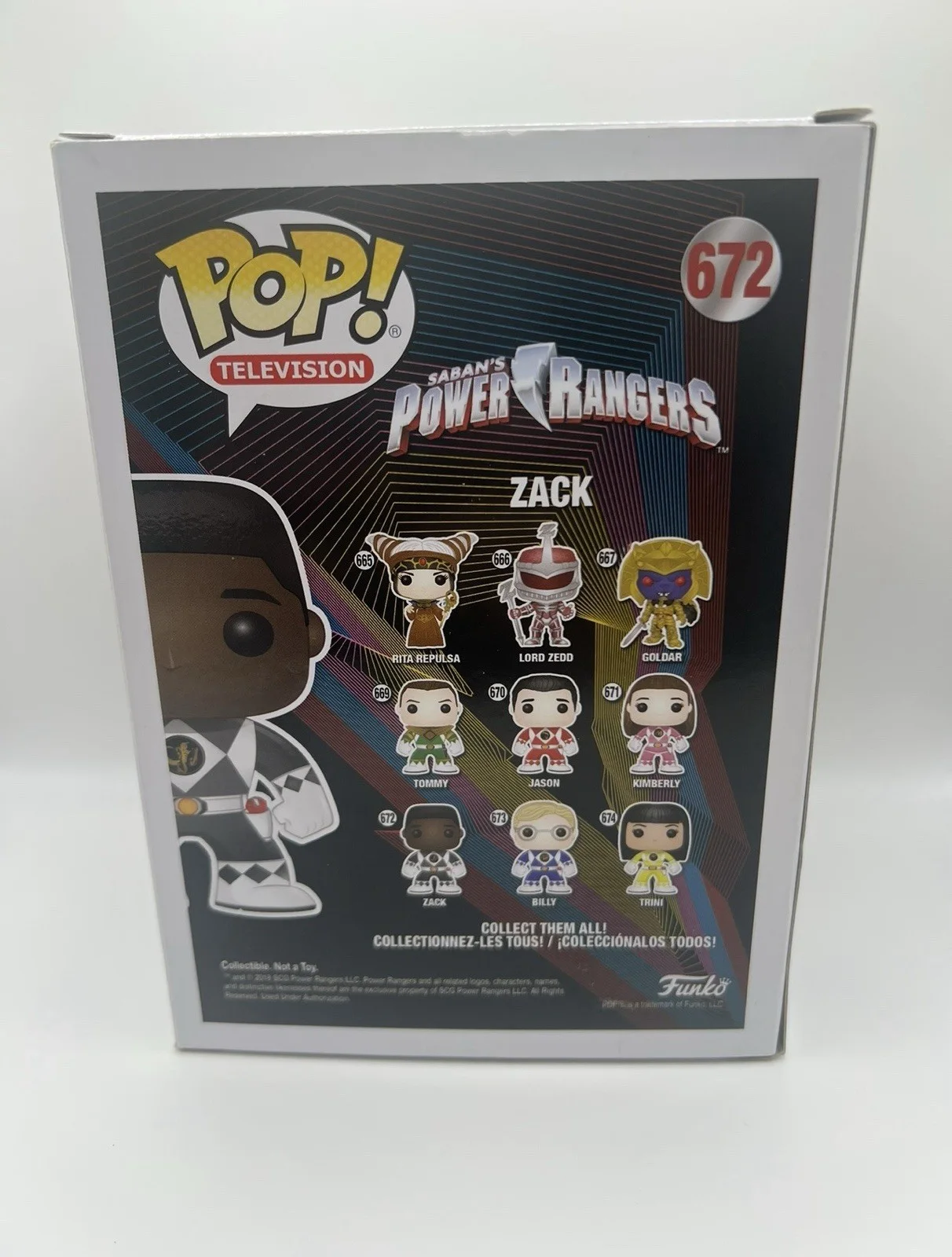 Walter E. Jones Signed Zack Funko #672 w/ “It’s Morphin Time!” Inscrip JSA COA, image 4