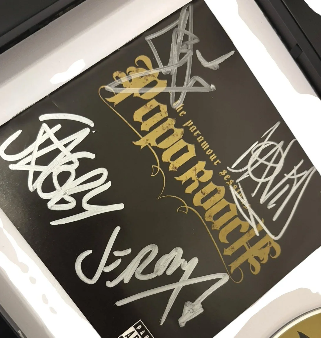 PAPA ROACH SIGNED AUTOGRAPH x4 PARAMOUR SESSIONS FRAMED & MATTED CD JACOBY +3, image 4