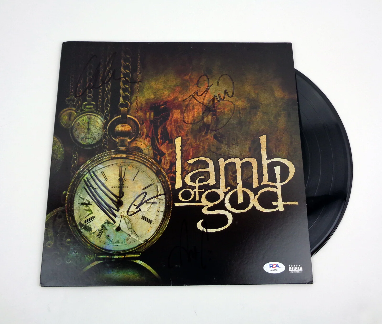 Lamb of God — Lamb of God Entire Band Signed Autograph Self Titled Vinyl Record PSA/DNA COA, изображение 2