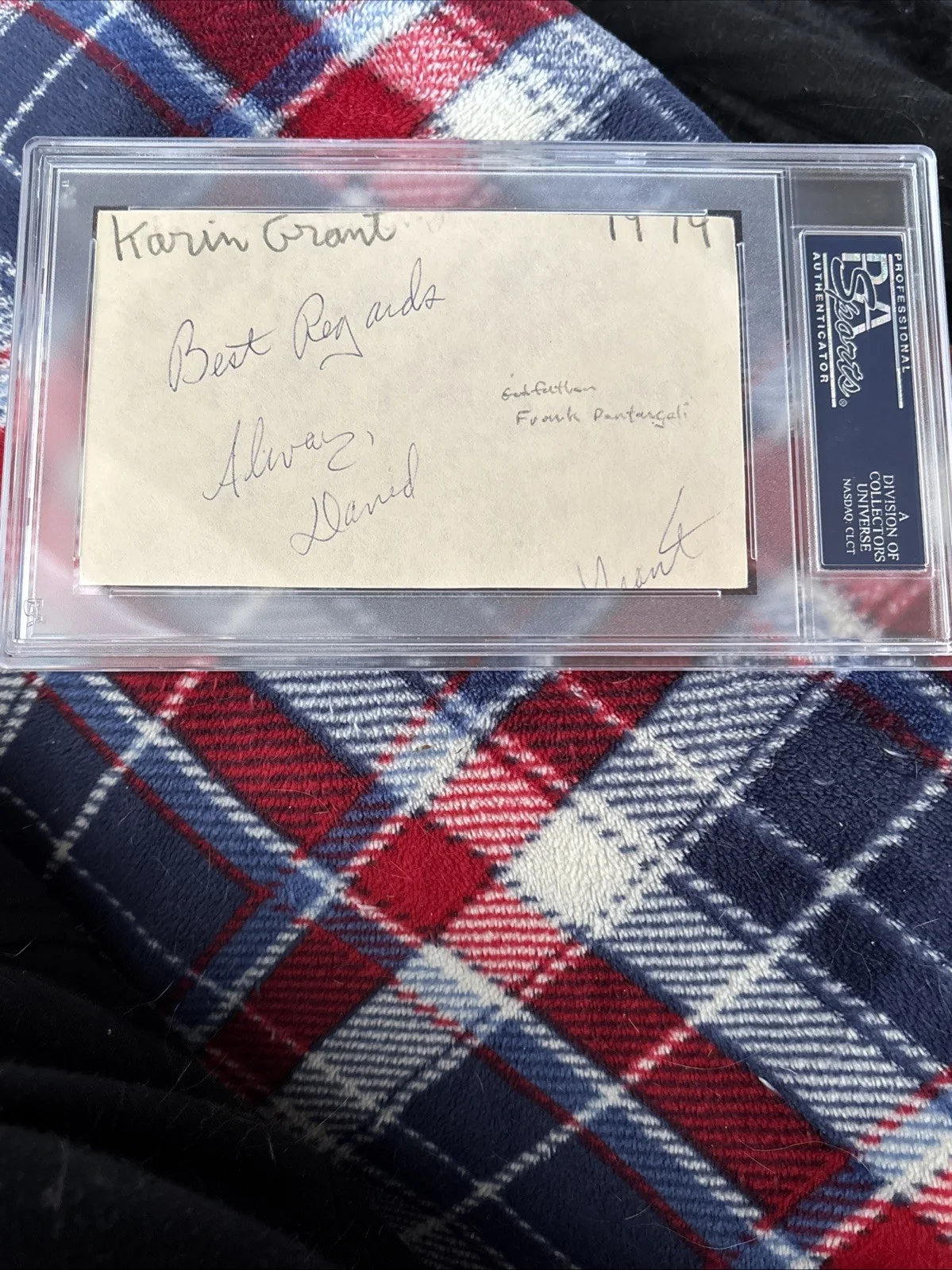Michael Gazzo — 1974 Michael V. Gazzo Godfather 2 Autograph PSA/DNA Cut Historic Autographs Mob, image 2