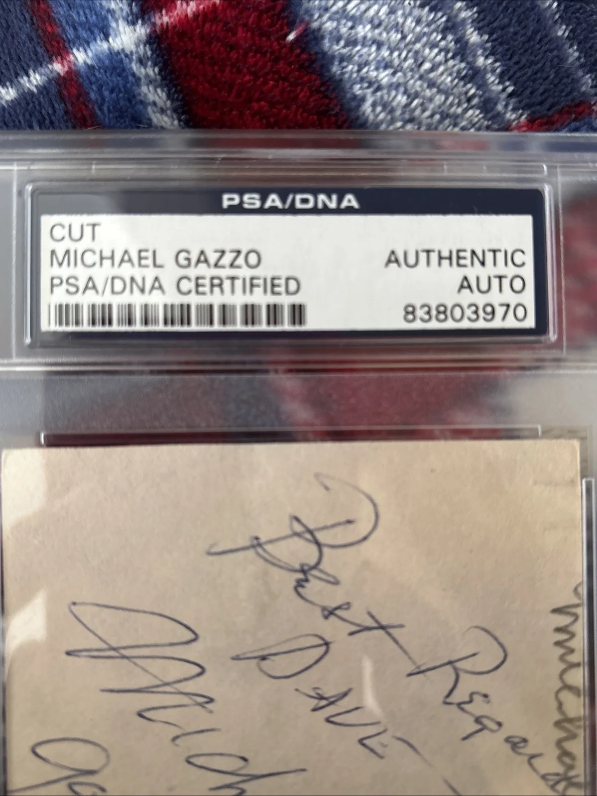 Michael Gazzo — 1974 Michael V. Gazzo Godfather 2 Autograph PSA/DNA Cut Historic Autographs Mob, image 5