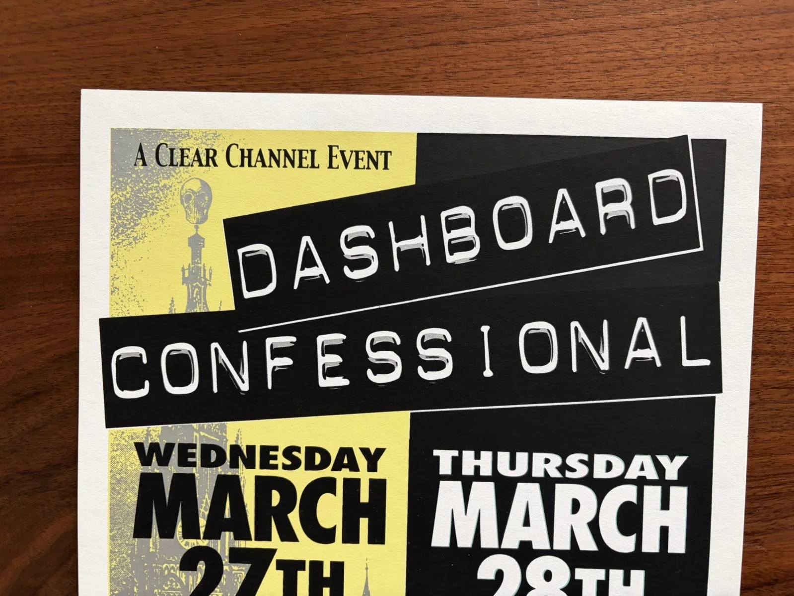 Dashboard Confessional - 2002 Michigan Concert Poster - signed by Mark Arminski, image 2
