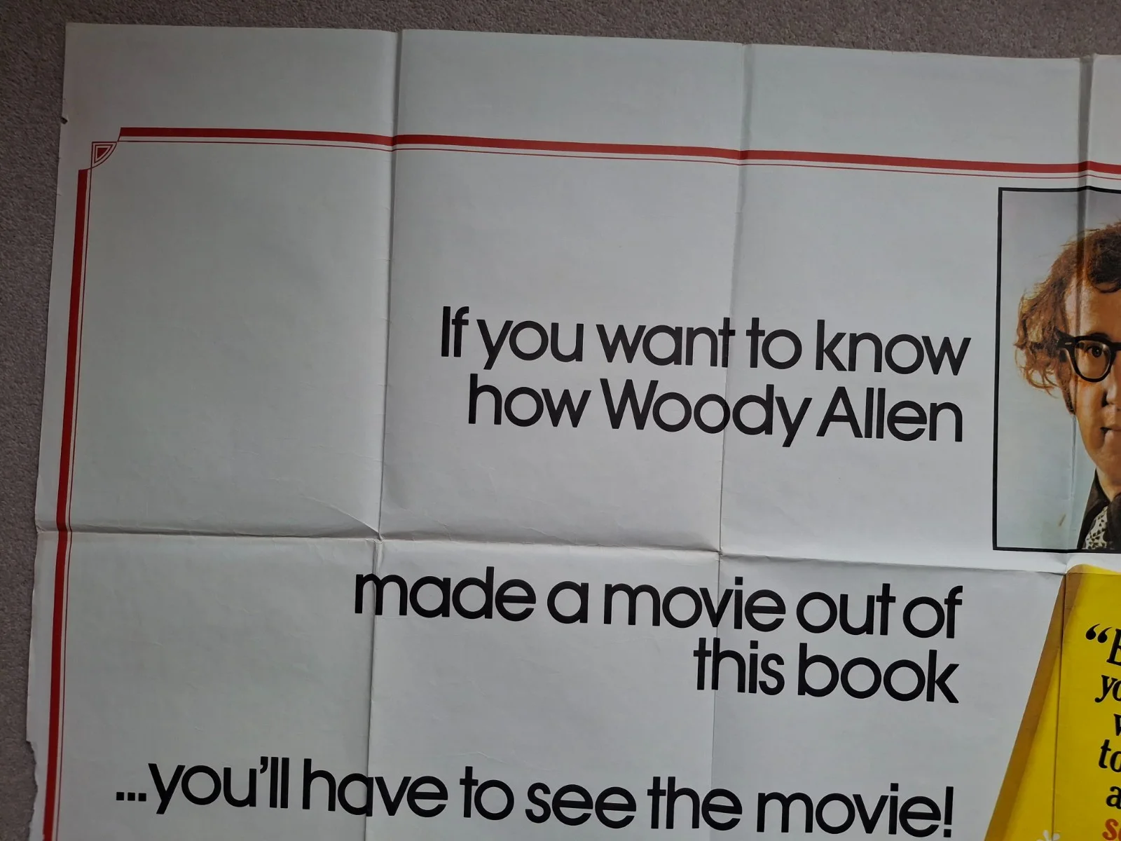 Everything You Wanted To Know About Sex Rare Film Cinema Movie Quad Poster, изображение 2