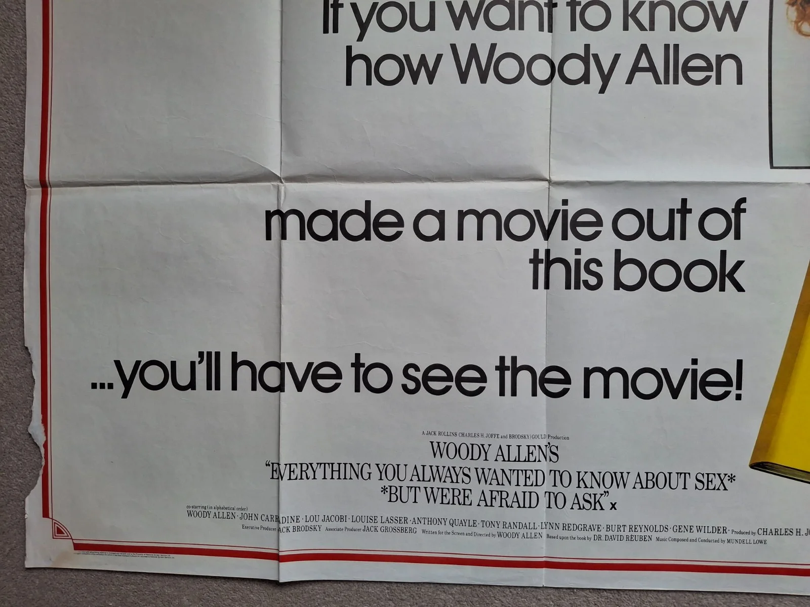 Everything You Wanted To Know About Sex Rare Film Cinema Movie Quad Poster, изображение 5