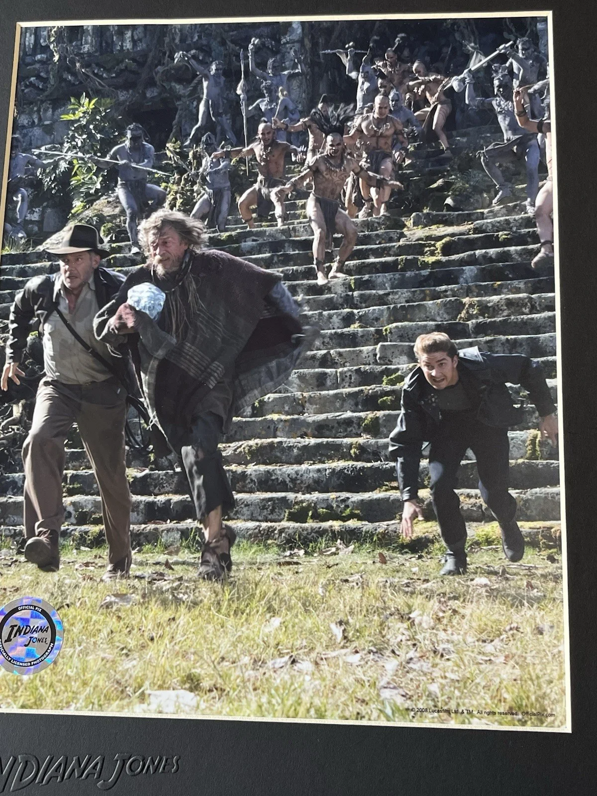 Indiana Jones Photo Movie Scene Official Pix Harrison Ford Matted Photograph, изображение 2