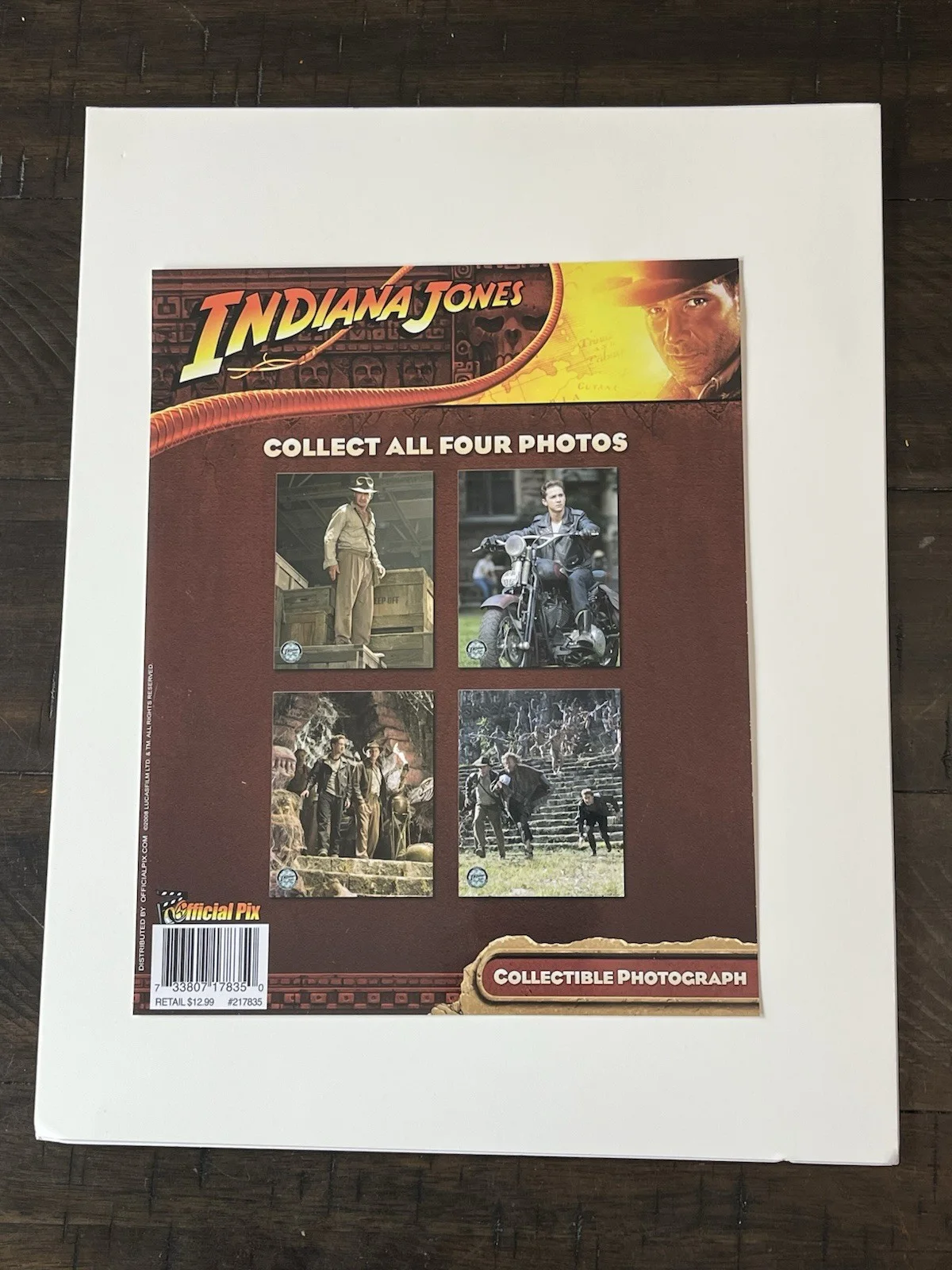 Indiana Jones Photo Movie Scene Official Pix Harrison Ford Matted Photograph, изображение 4