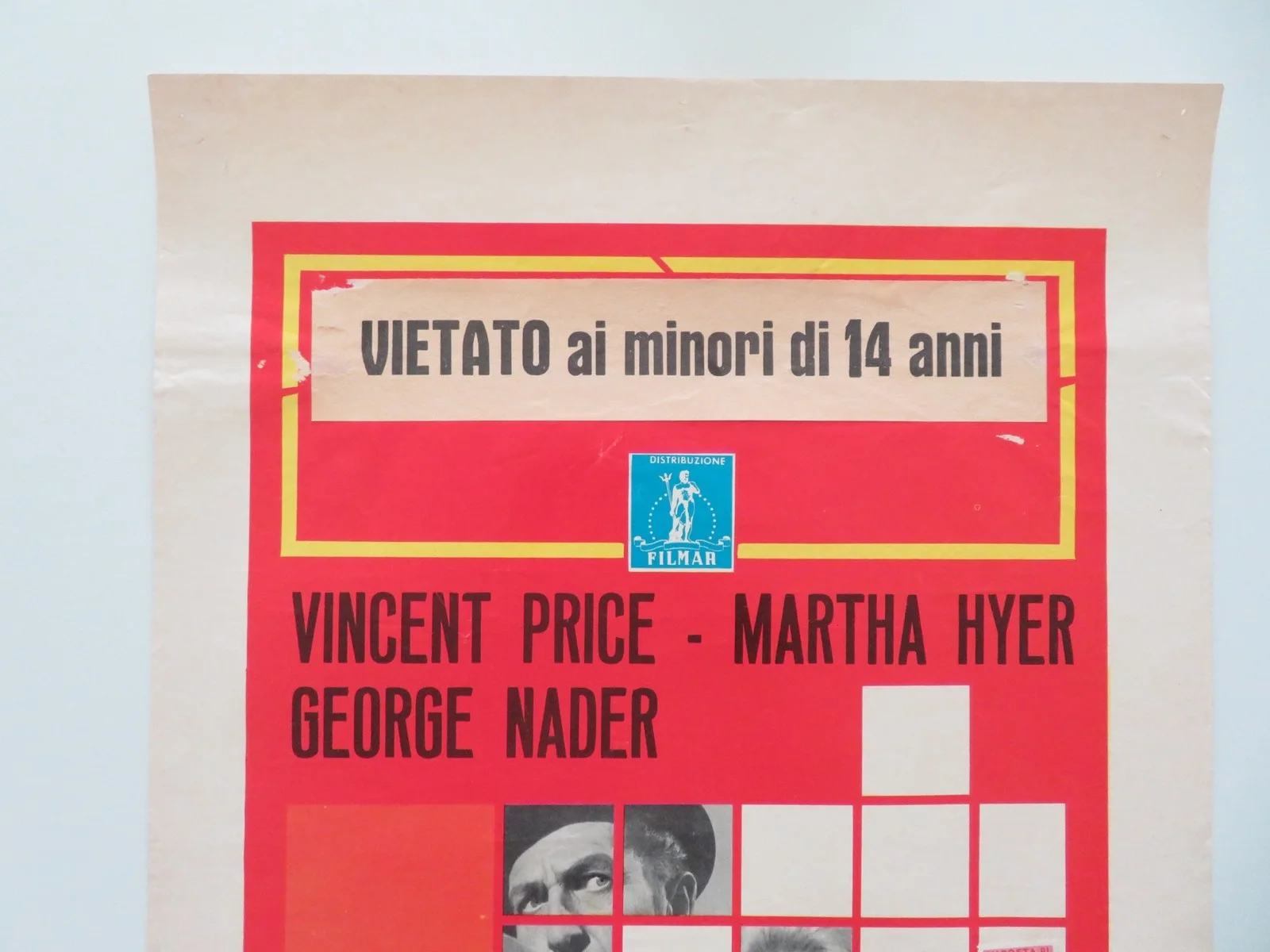 HOUSE OF 1,000 DOLLS ITALIAN LOCANDINA POSTER VINCENT PRICE MARTHA HYER 1969, изображение 2