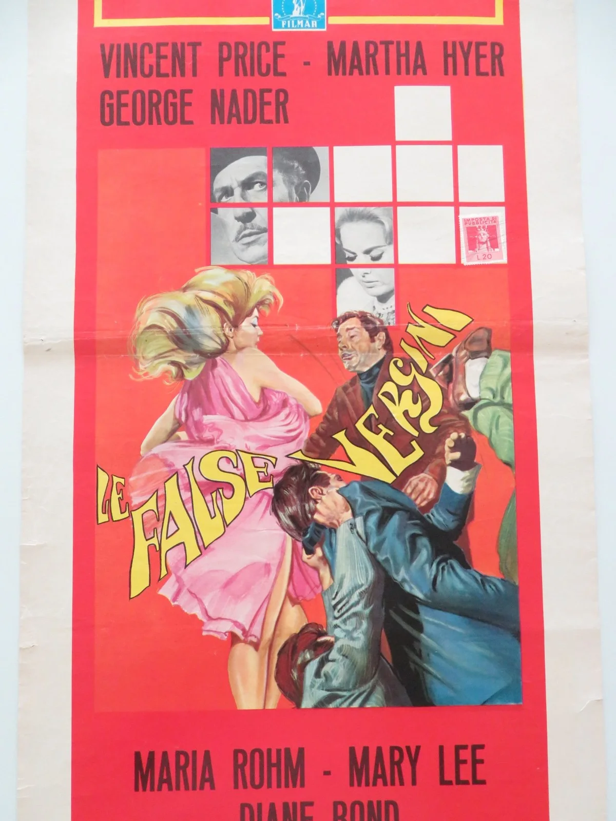 HOUSE OF 1,000 DOLLS ITALIAN LOCANDINA POSTER VINCENT PRICE MARTHA HYER 1969, изображение 3