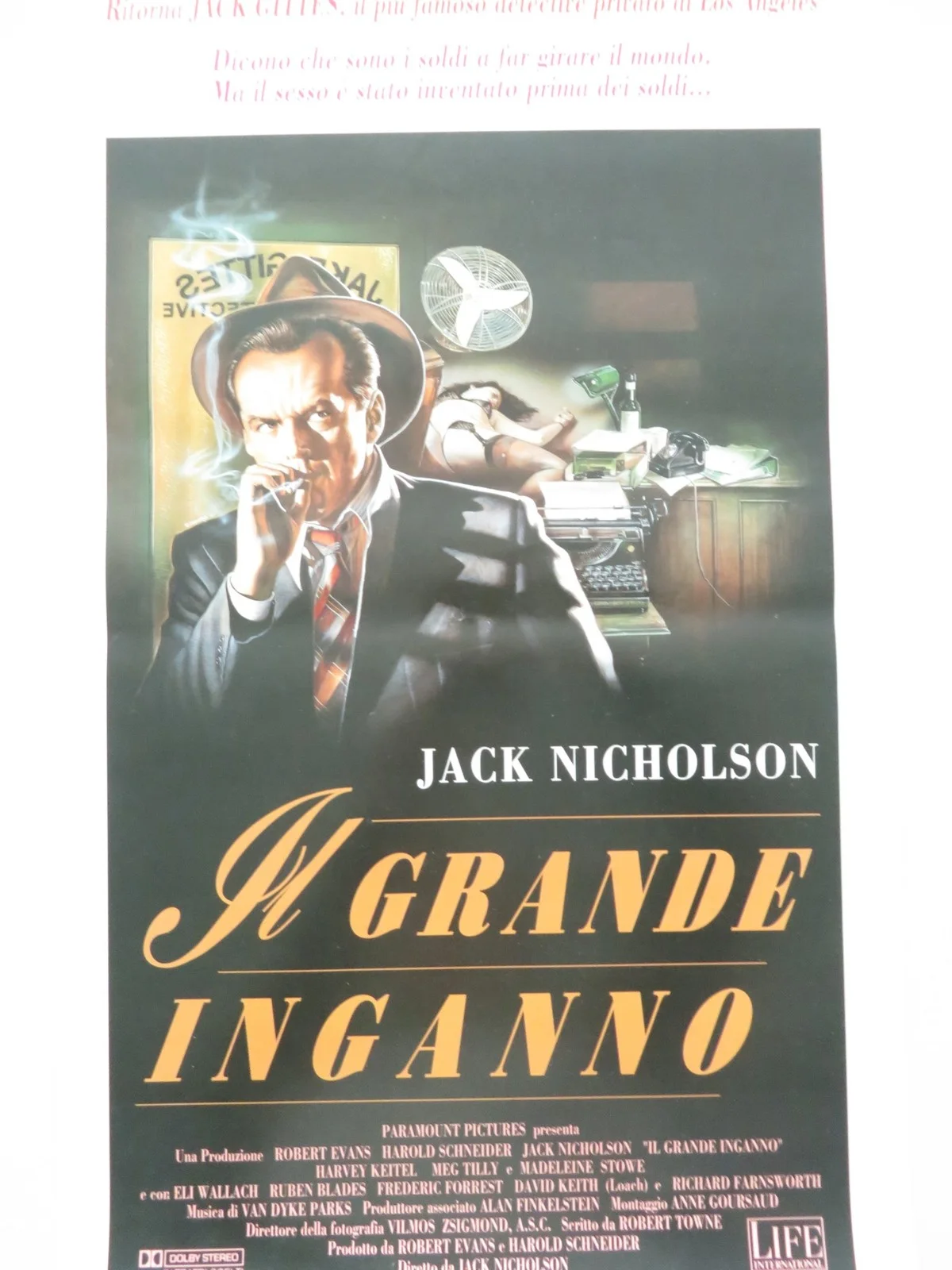 THE TWO JAKES ITALIAN LOCANDINA POSTER JACK NICHOLSON HARVEY KEITEL 1991, изображение 3