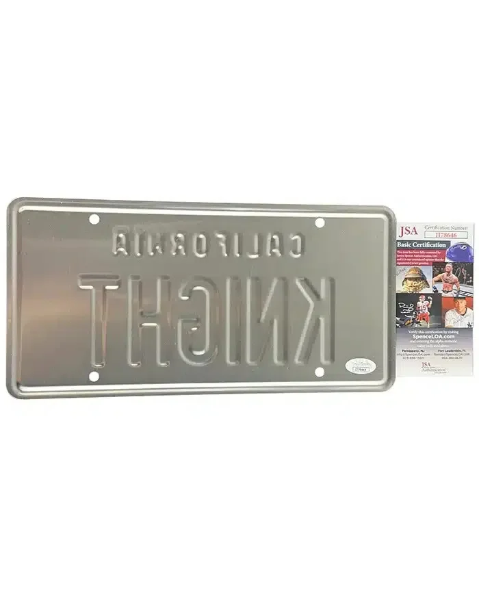 William Daniels — William Daniels signed License Plate K.I.T.T. Knight Rider JSA Authentication, изображение 3