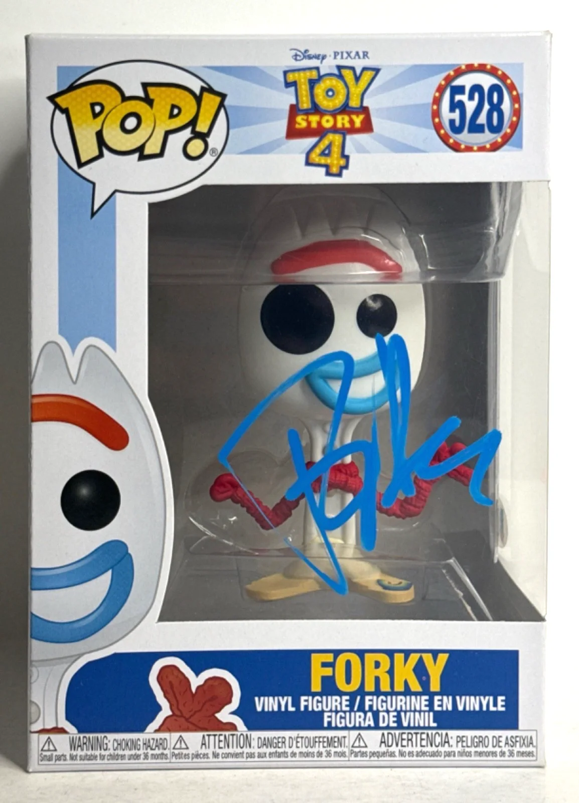 Tony Hale — Tony Hale Signed Toy Story 4 Forky Funko #528 BAS S63354