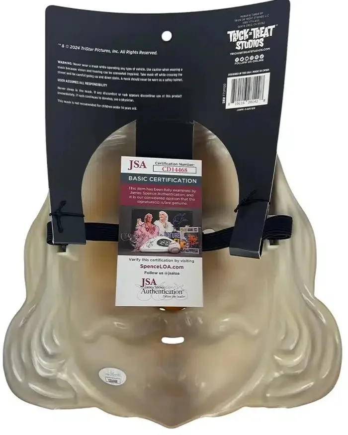 Alex Armbruster — Alex Armbruster signed Mask John Carver - Thanksgiving JSA Authentication, image 3