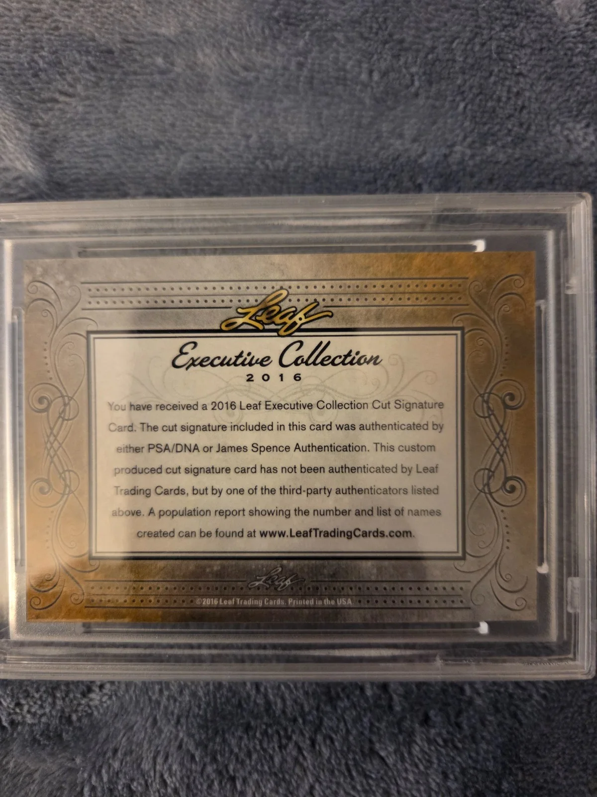Toby Keith - 2016 Leaf Executive Collection GOLD AUTO #'d 1/1 (HOF Country Star), изображение 2