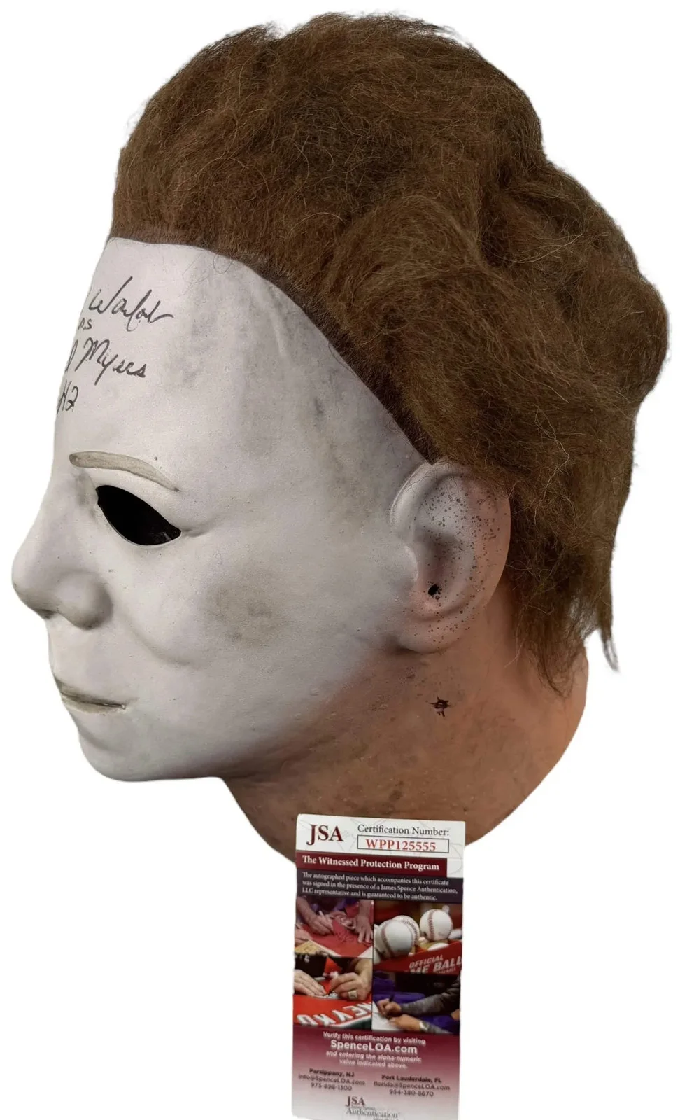 Dick Warlock — Dick Warlock signed Mask Michael Myers Halloween 2 JSA Authentication, image 3